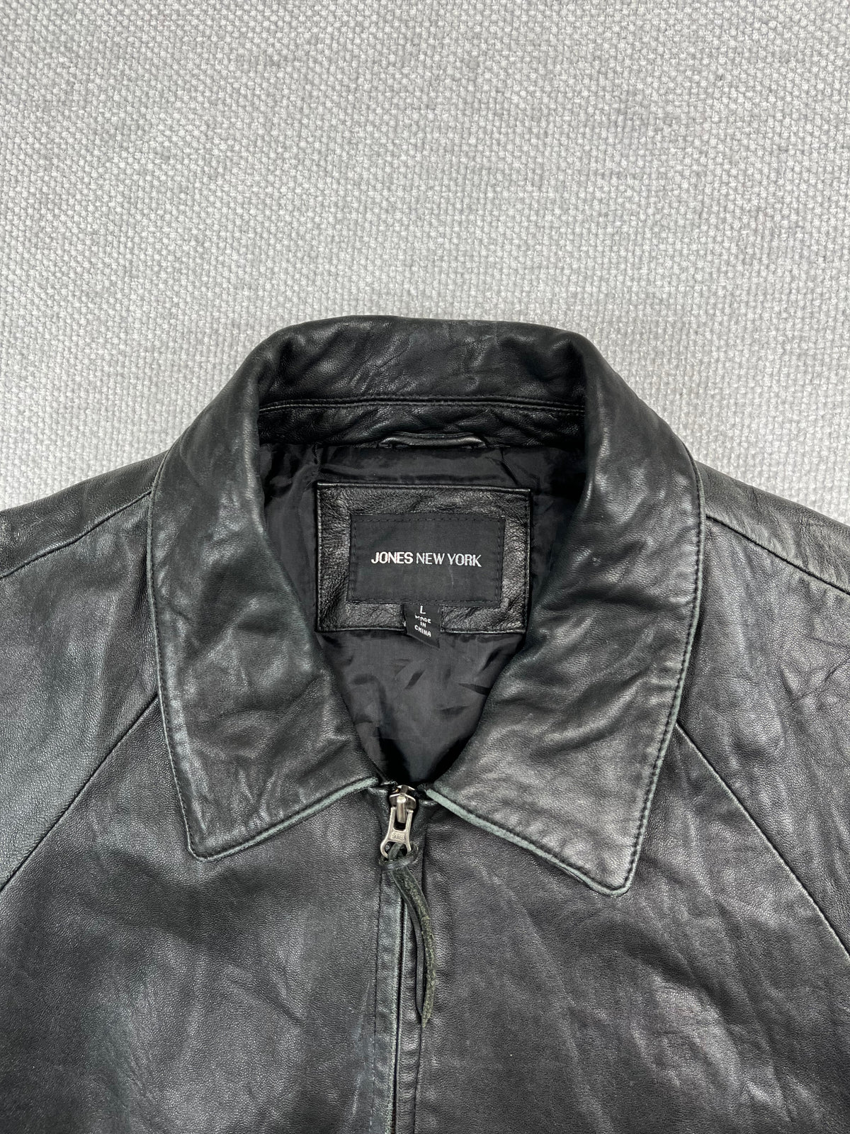 Y2K Leather Bomber Jacket