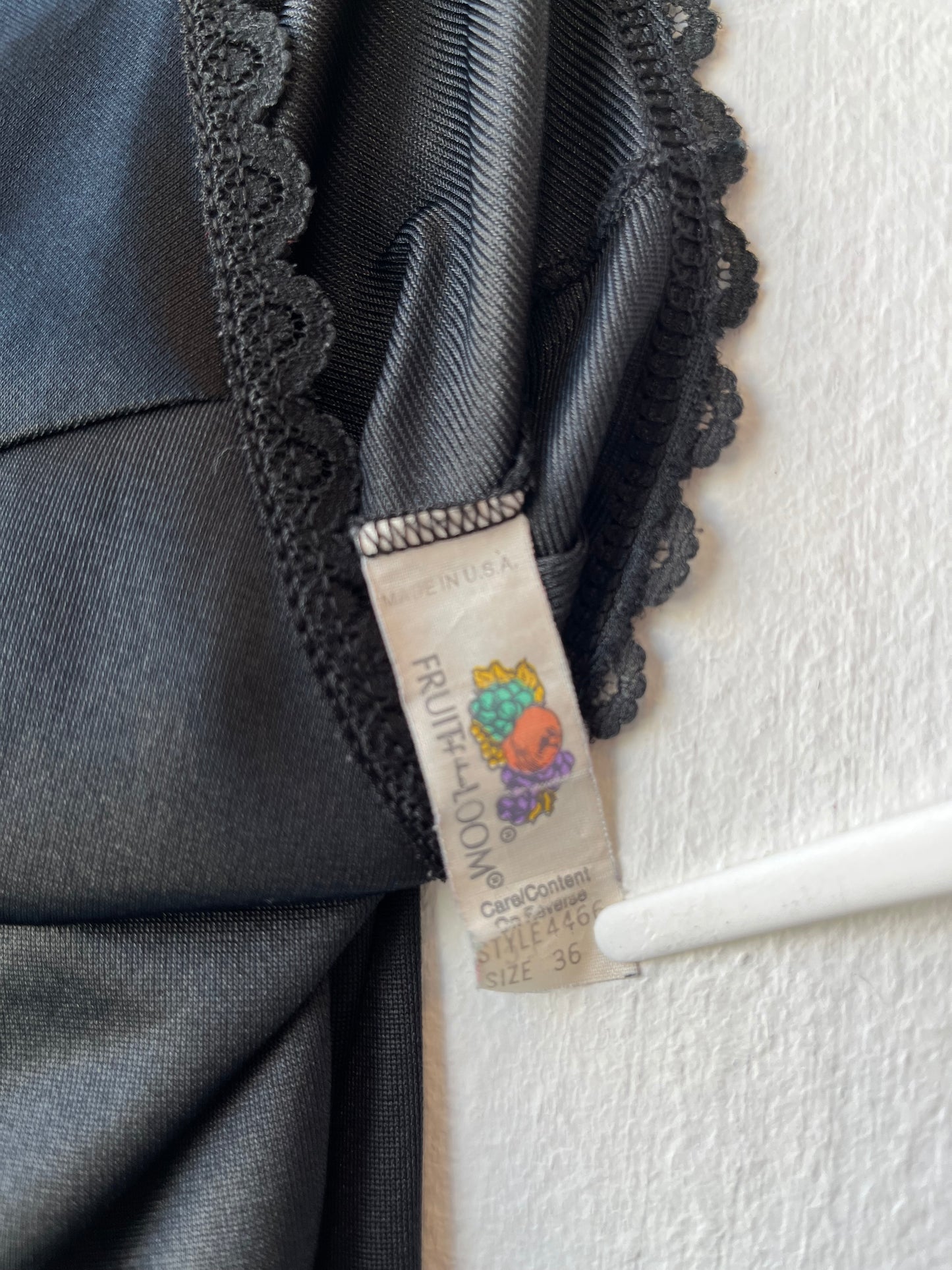 80's Sheer Black Camisole