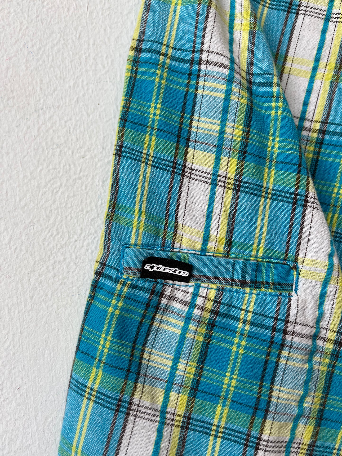 Y2K Plaid High Rise Plaid Shorts 26"