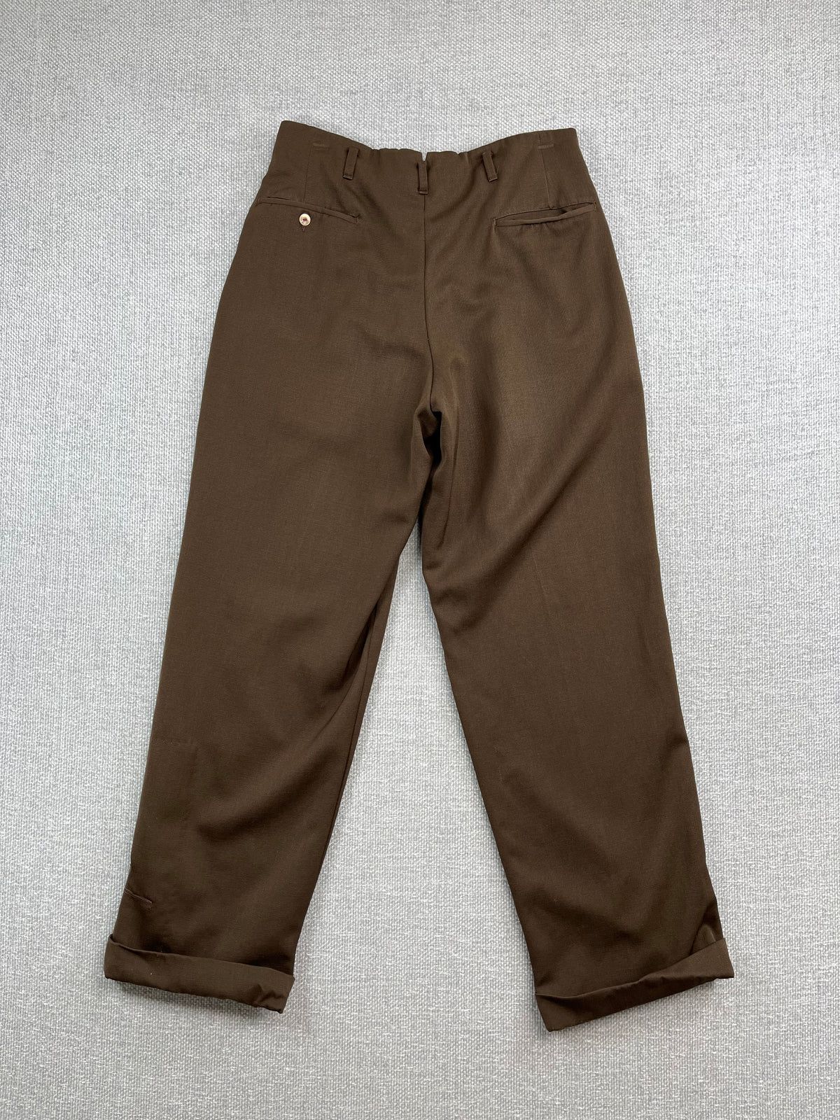 40's Gabardine Repaired Trousers 29"