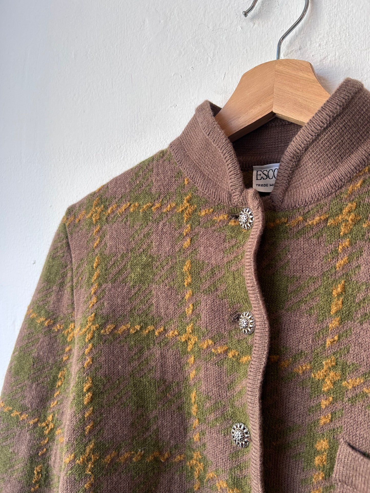 60’s Escorpion Wool Plaid Sweater