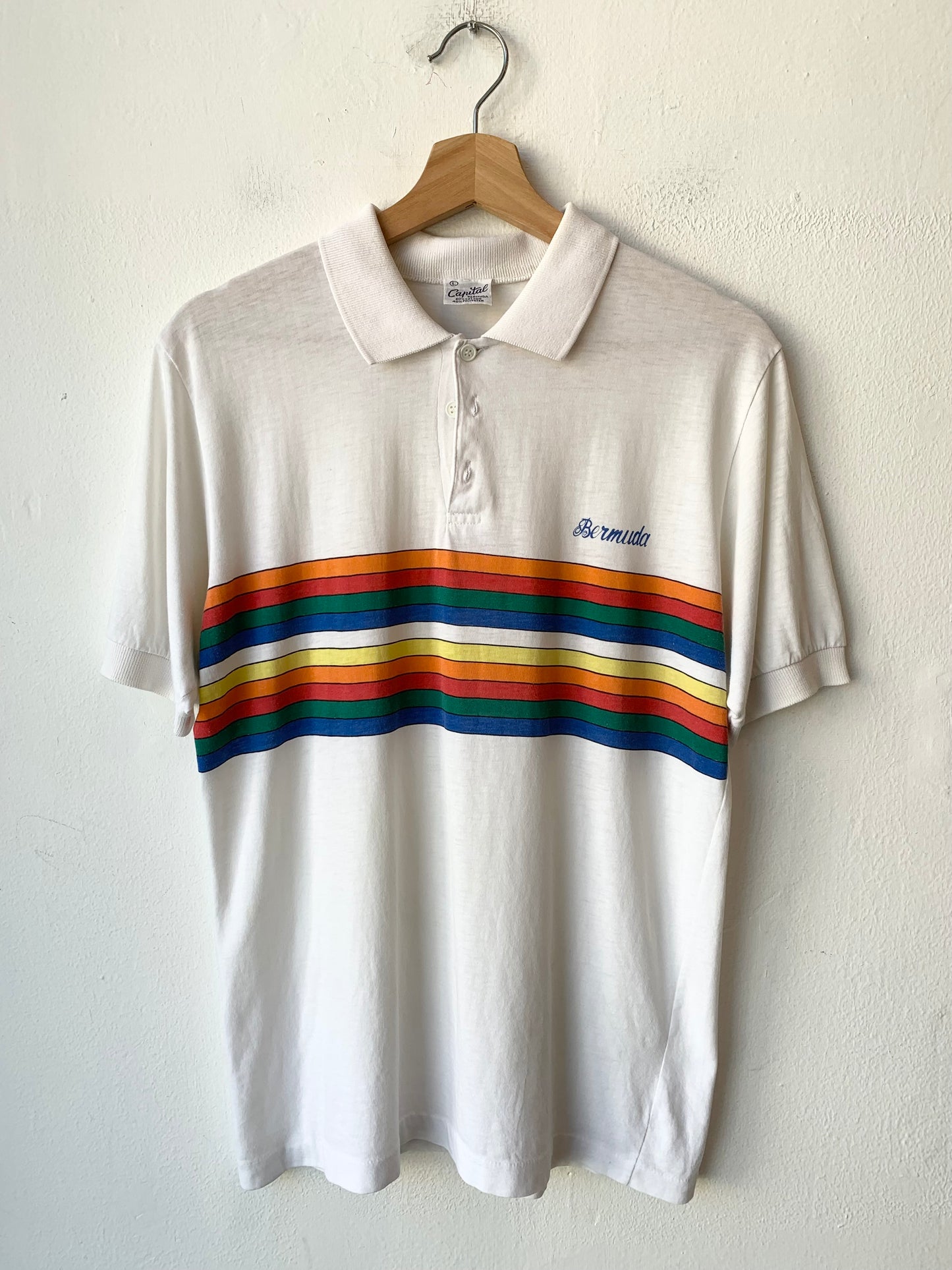 80's Bermuda Striped Polo