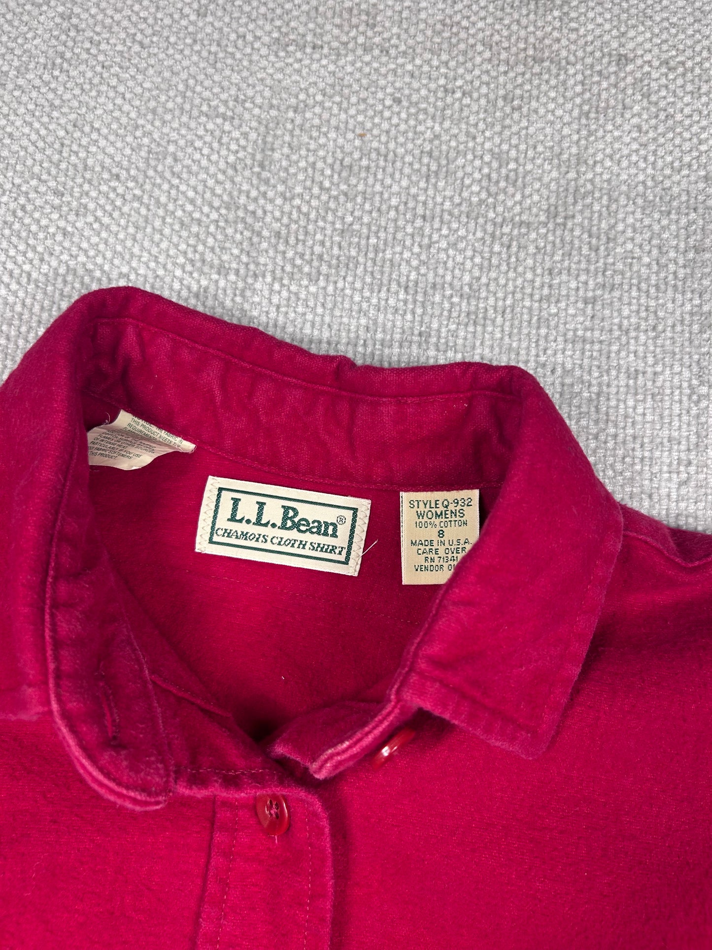 90's L.L. Bean Red Chamois Shirt