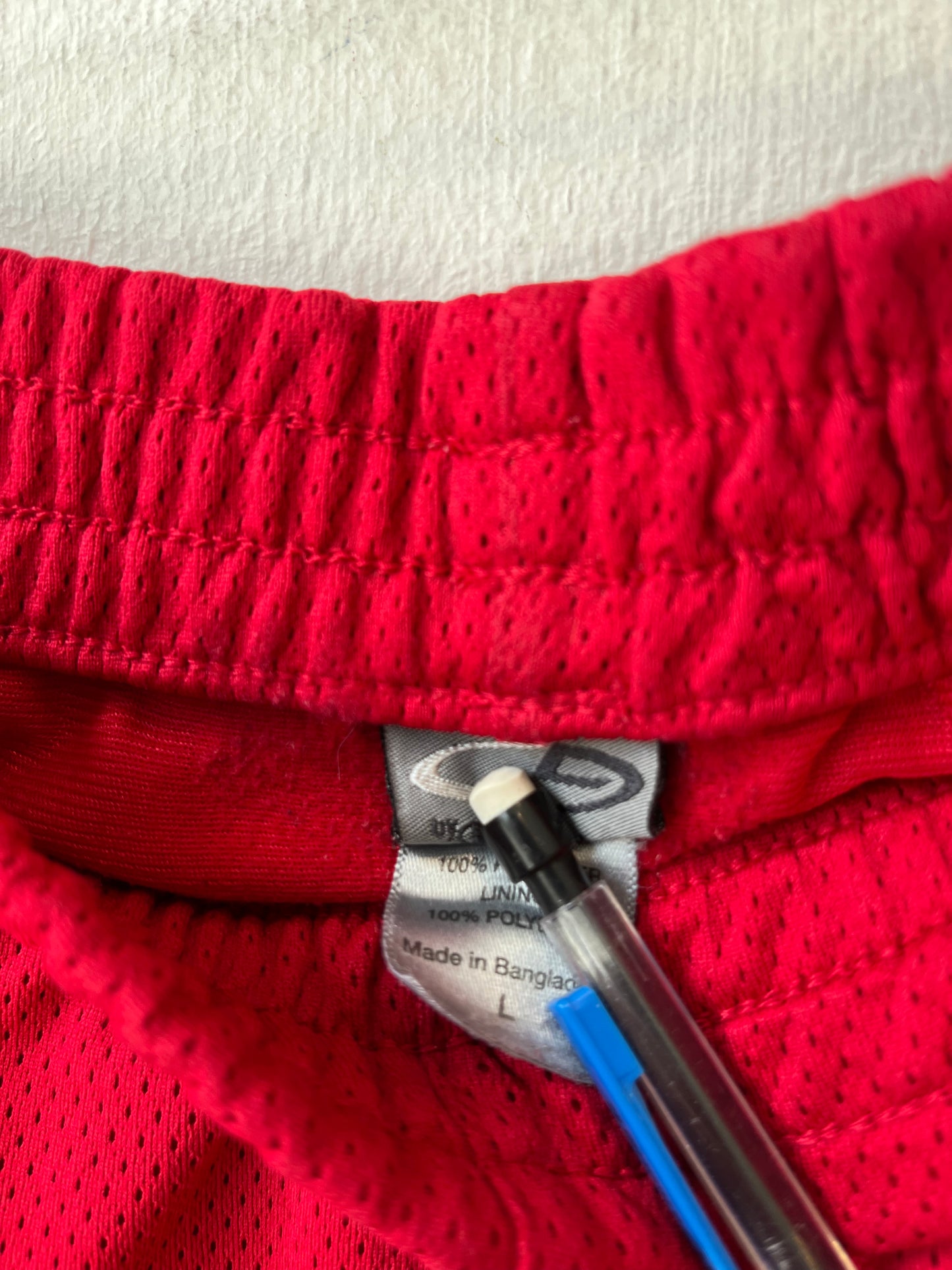 Y2K Red Basketball Shorts 26-32"
