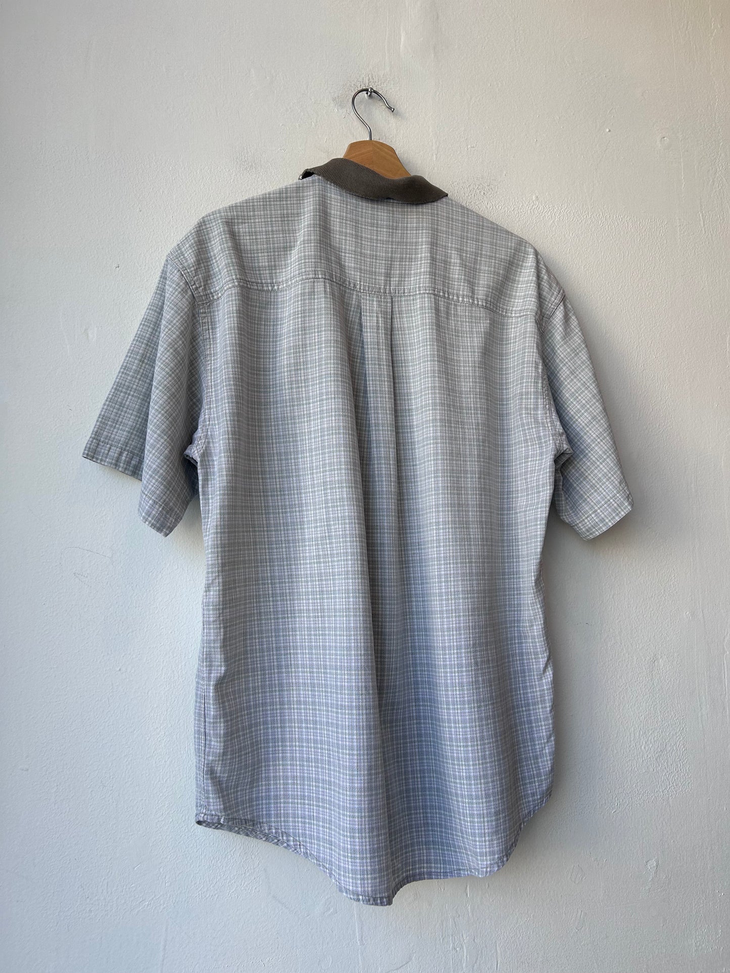 90's Plaid Cotton Button Up Shirt