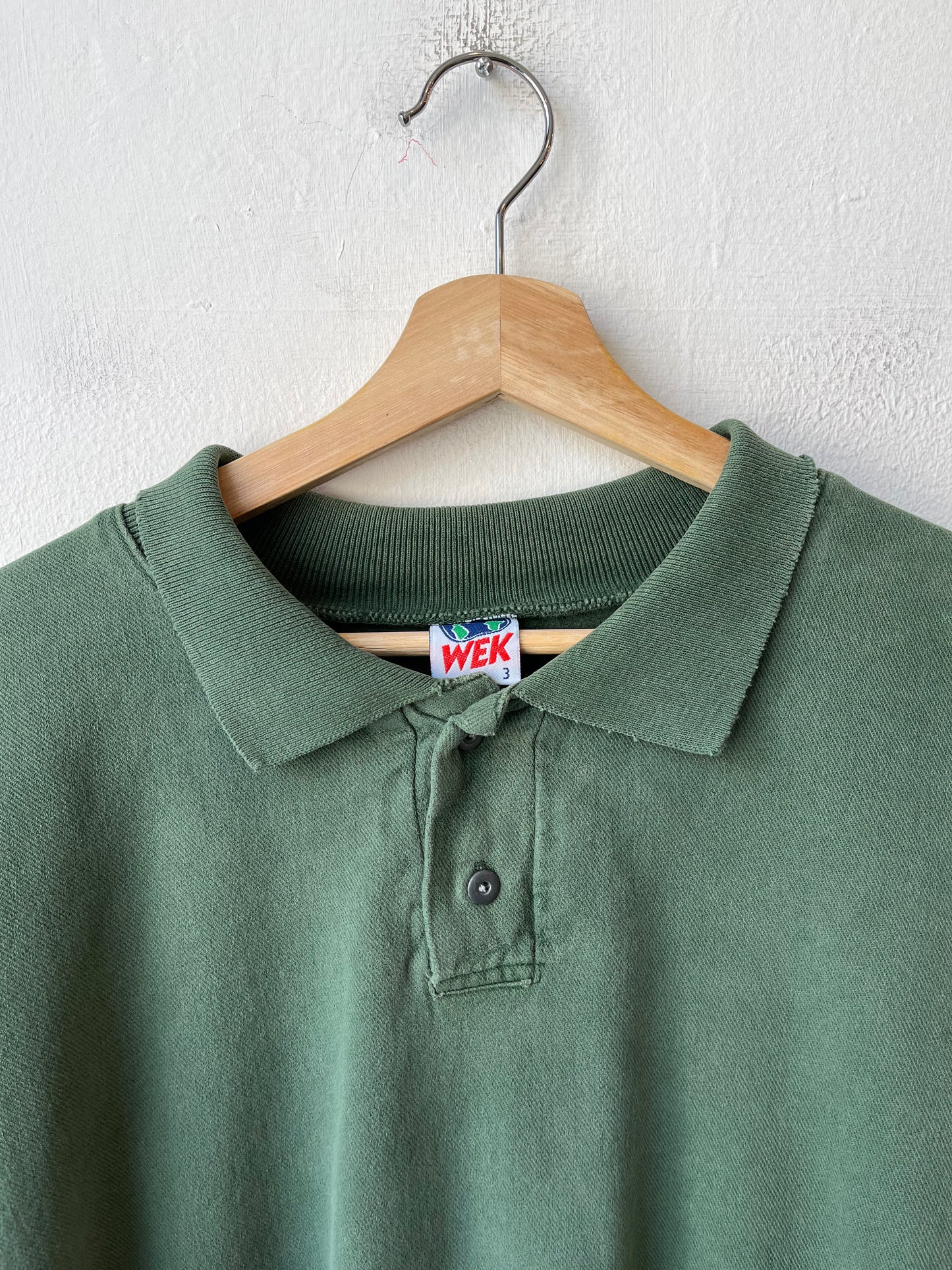 90's Green Henley Sweatshirt