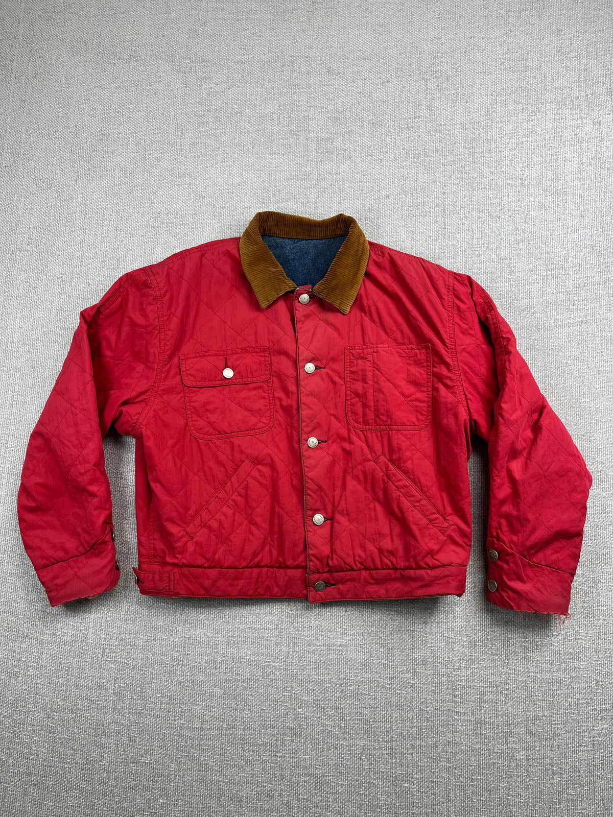 90's INC Reversible Quilted/ Denim Jacket