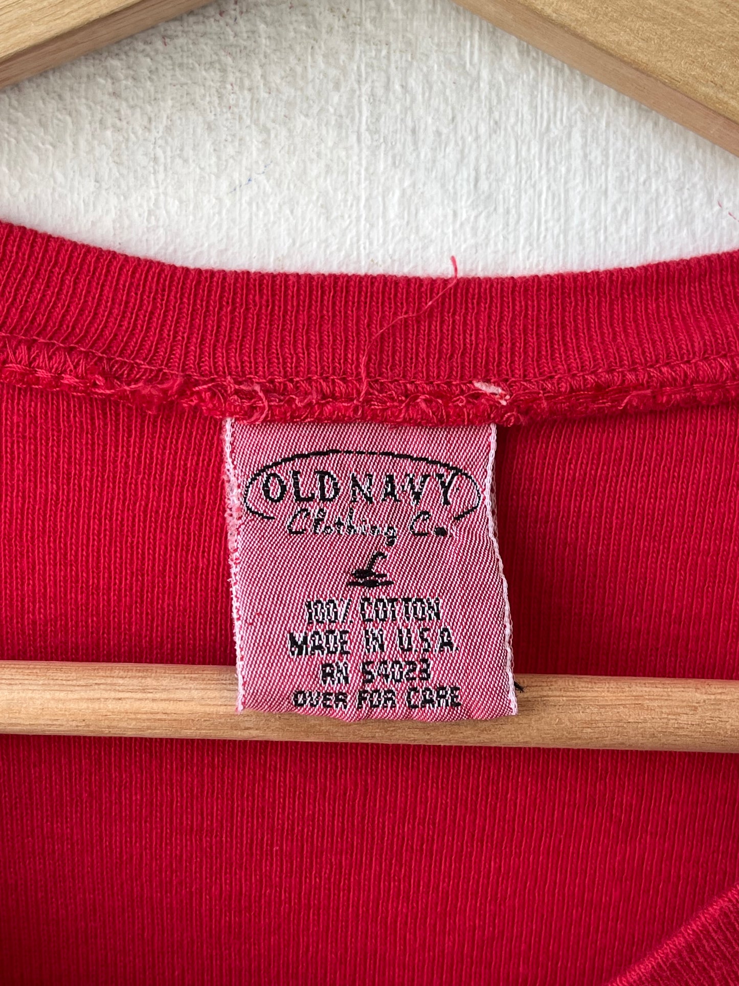 90's Red Cotton Football Shirt