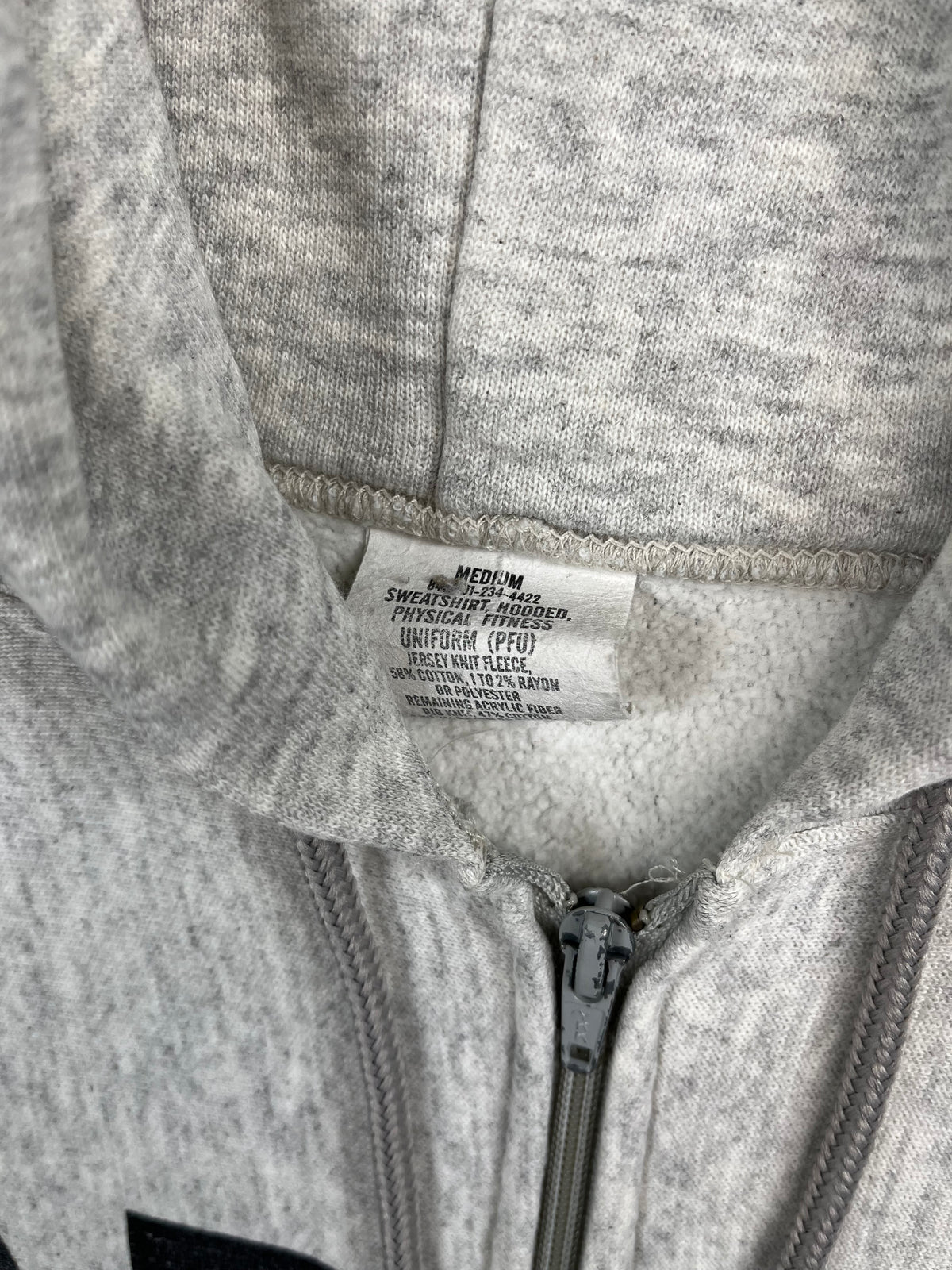 90's Army Zip Up Hoodie