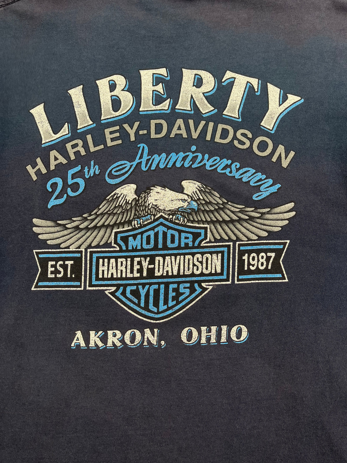 Y2K Harley Davidson Akron T-Shirt