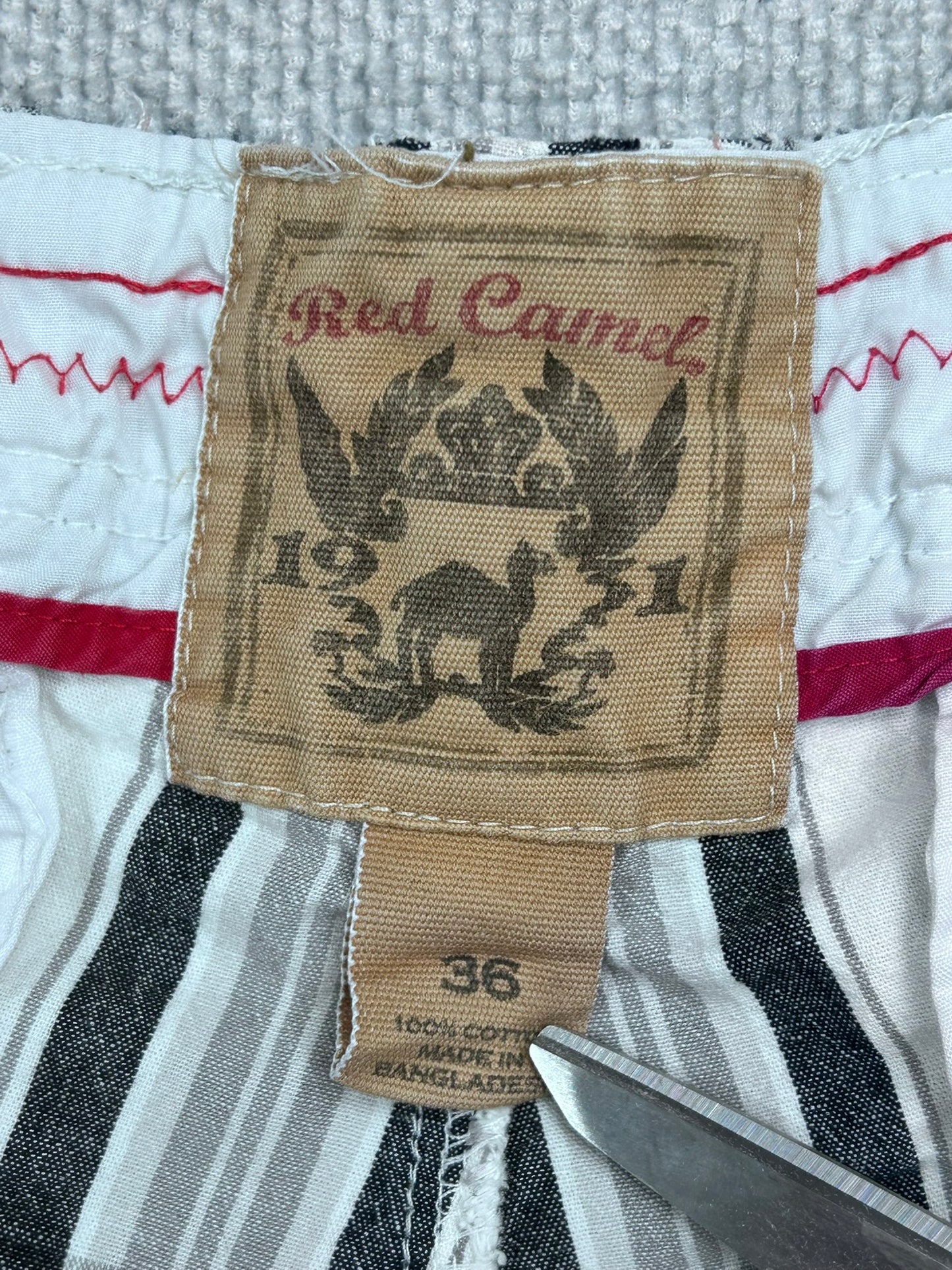 Y2K Plaid Cargo Shorts 36"