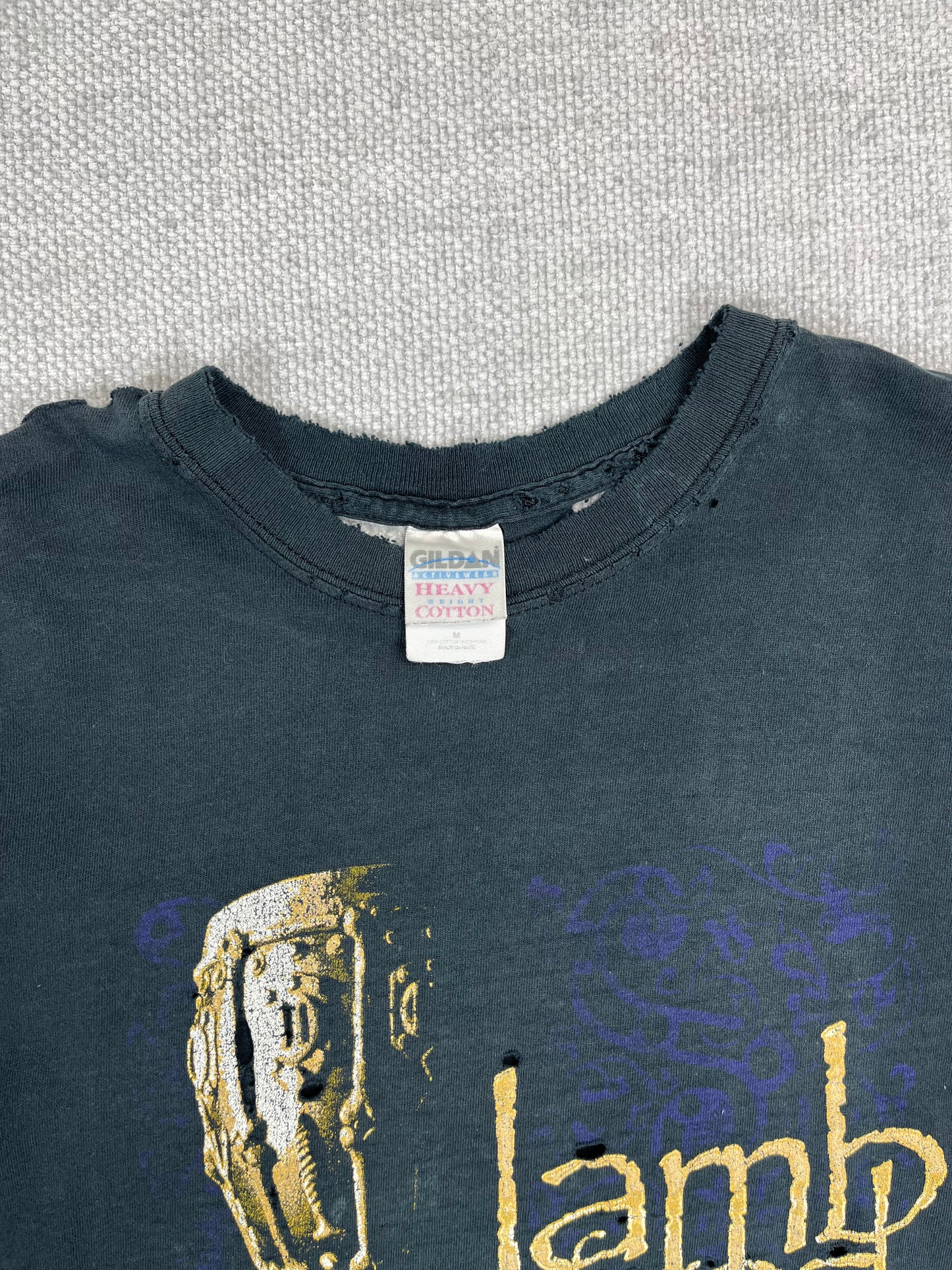 Y2K Lamb of God Distressed T-Shirt