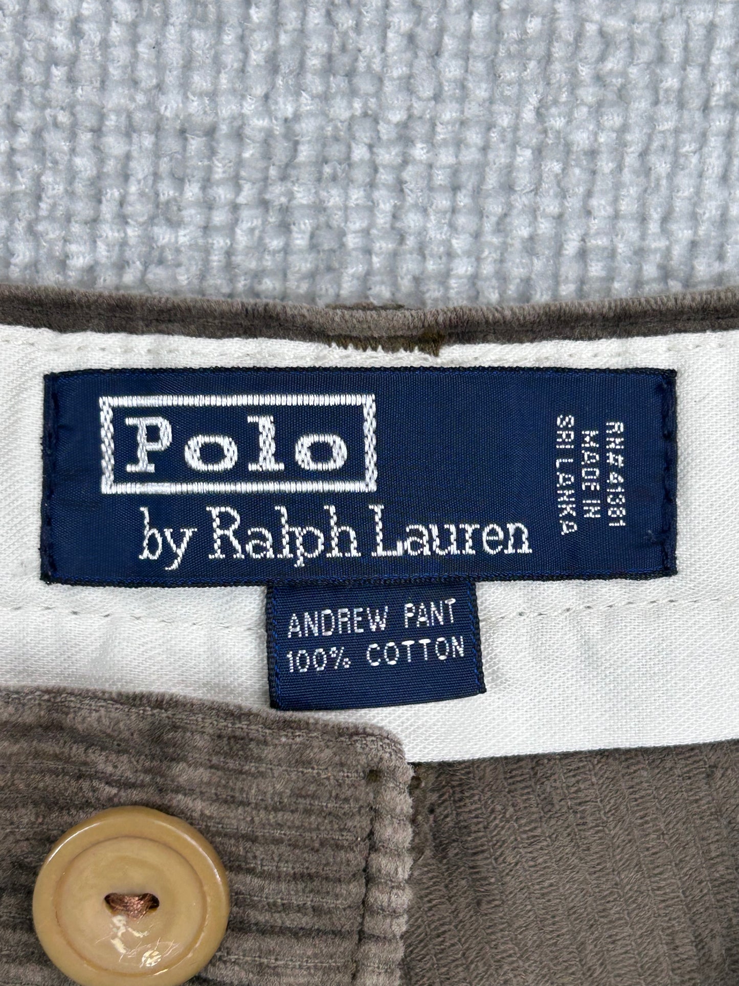 90's Ralph Lauren Corduroy Pants 32"