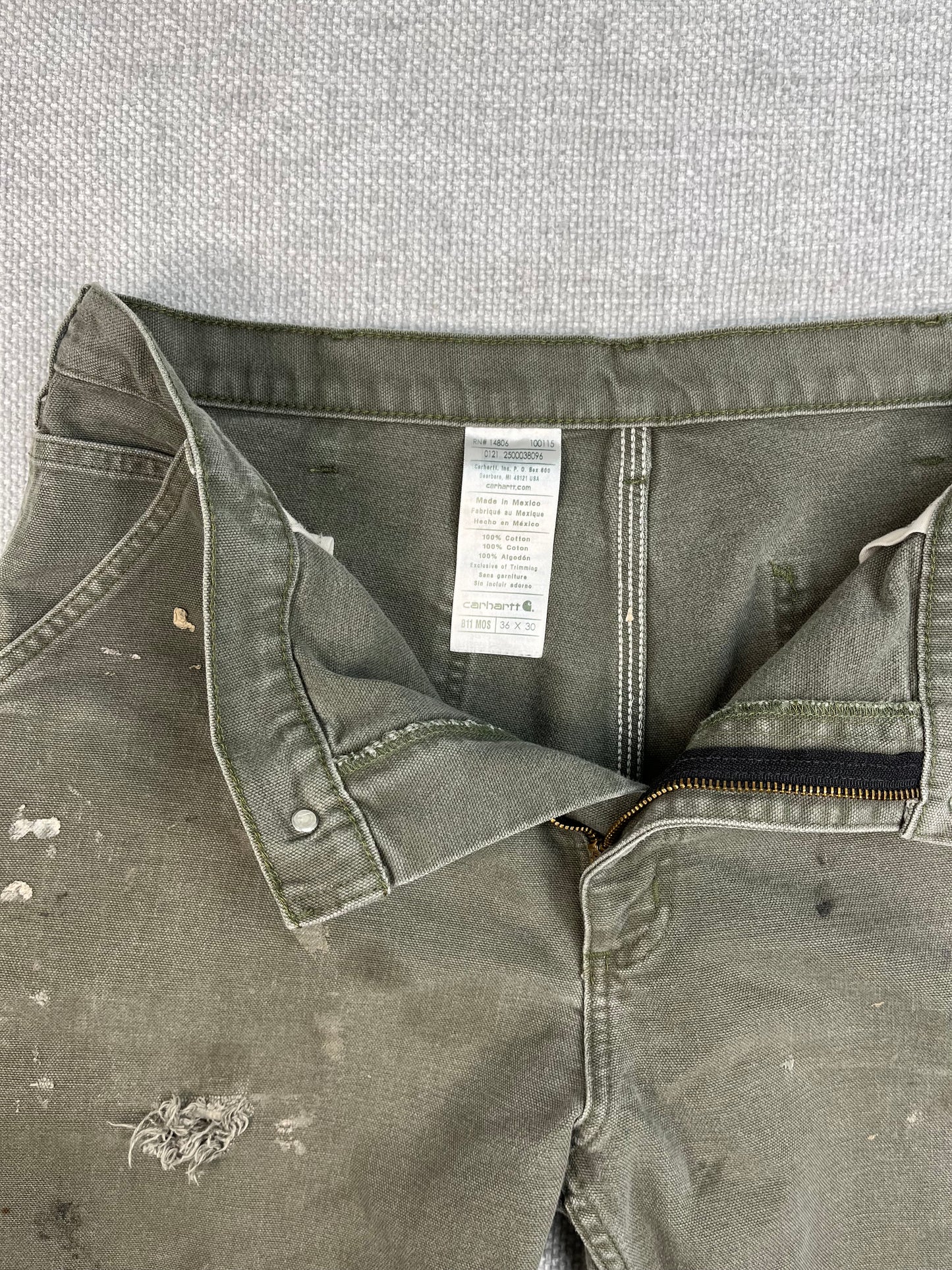Y2K Distressed Carhartt Work Pants 35"
