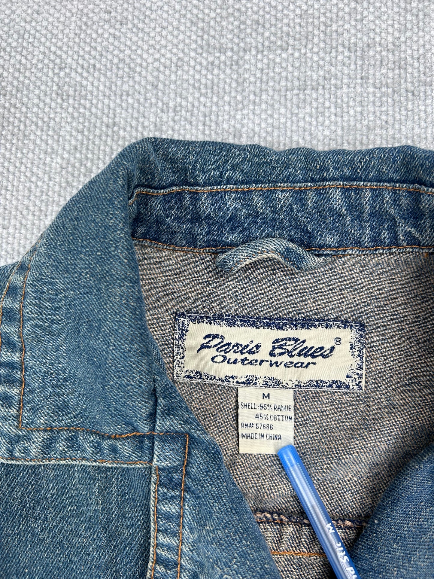 Y2K Paris Blues Denim Jacket