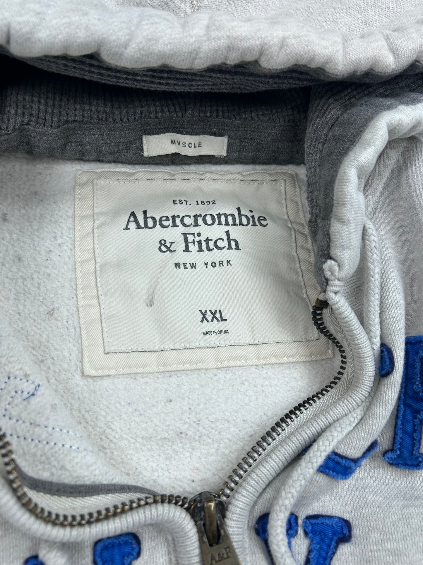 Y2K Abercrombie and Fitch Zip Up Hoodie