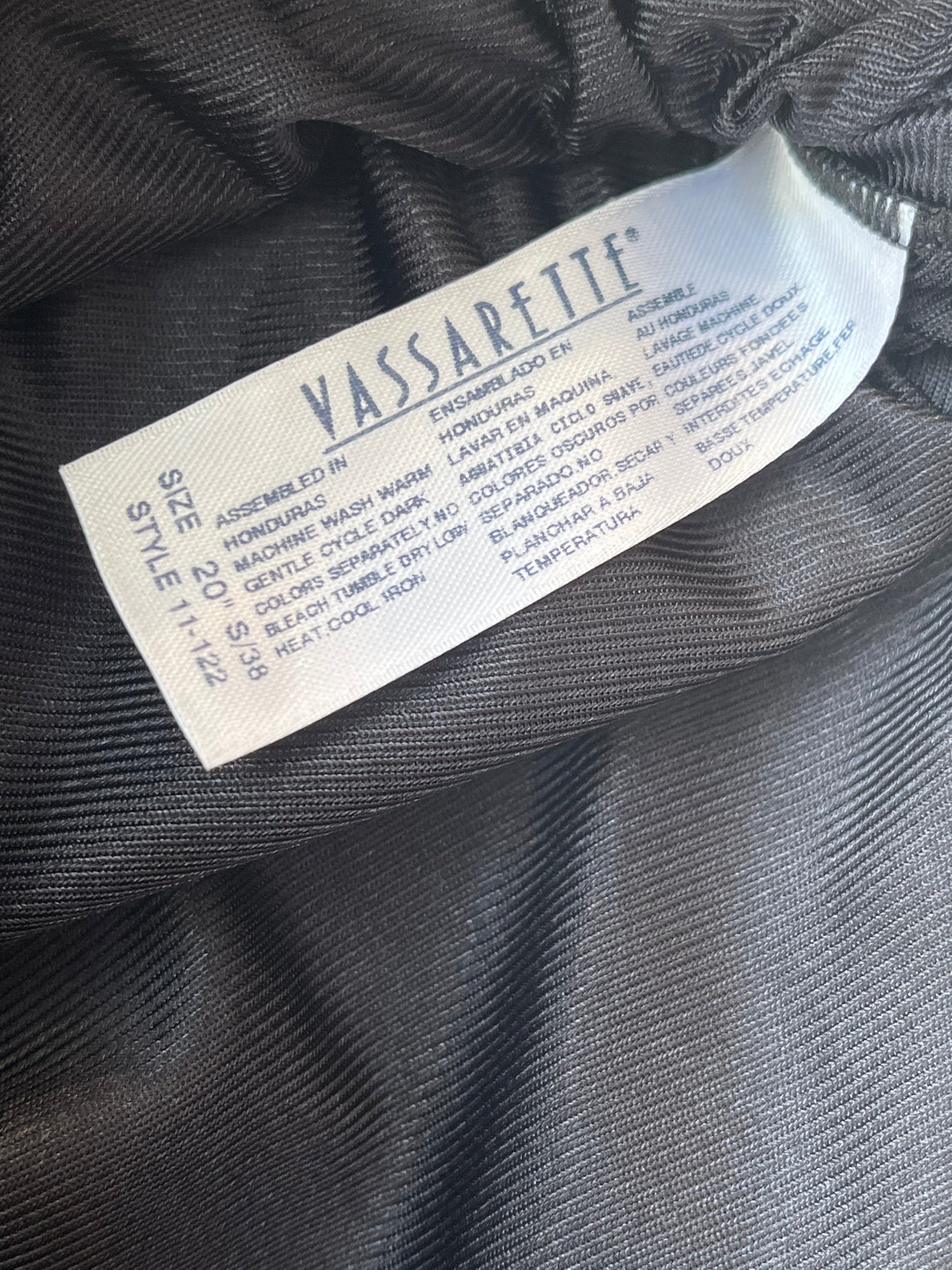 90's Black Slip Skirt 22- 25"
