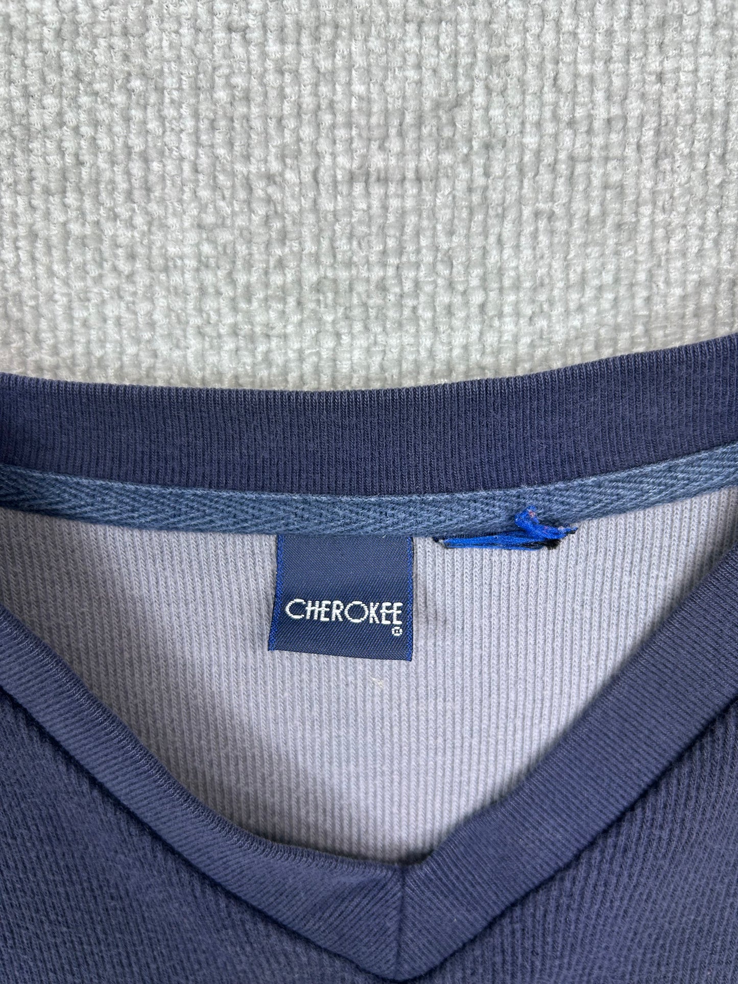 Y2K Stripe Navy Sweater