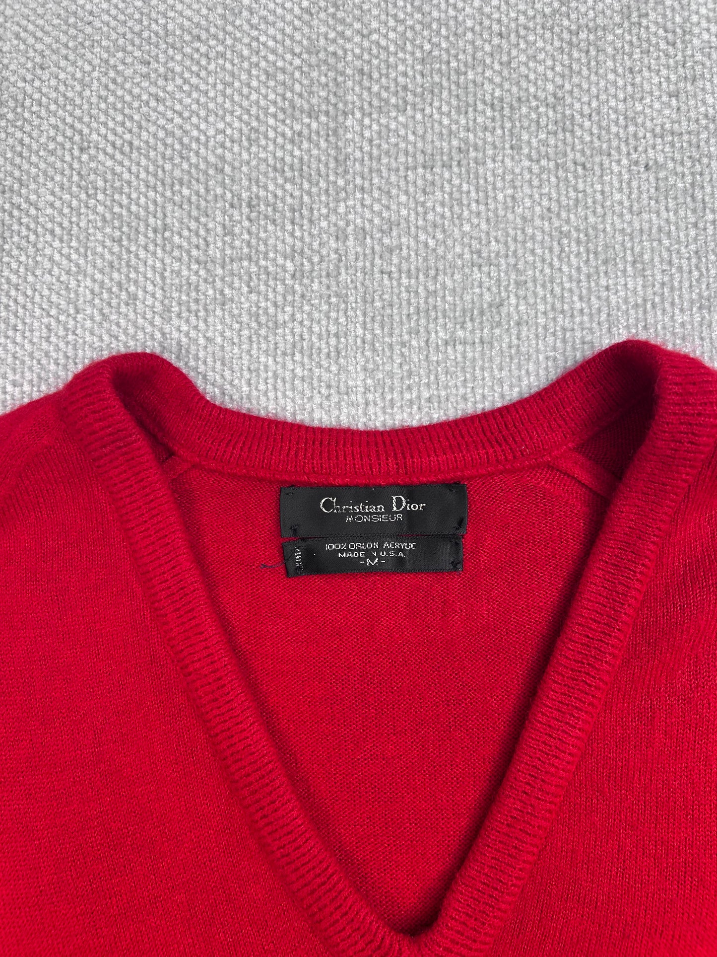 90’s Red Christian Dior Sweater