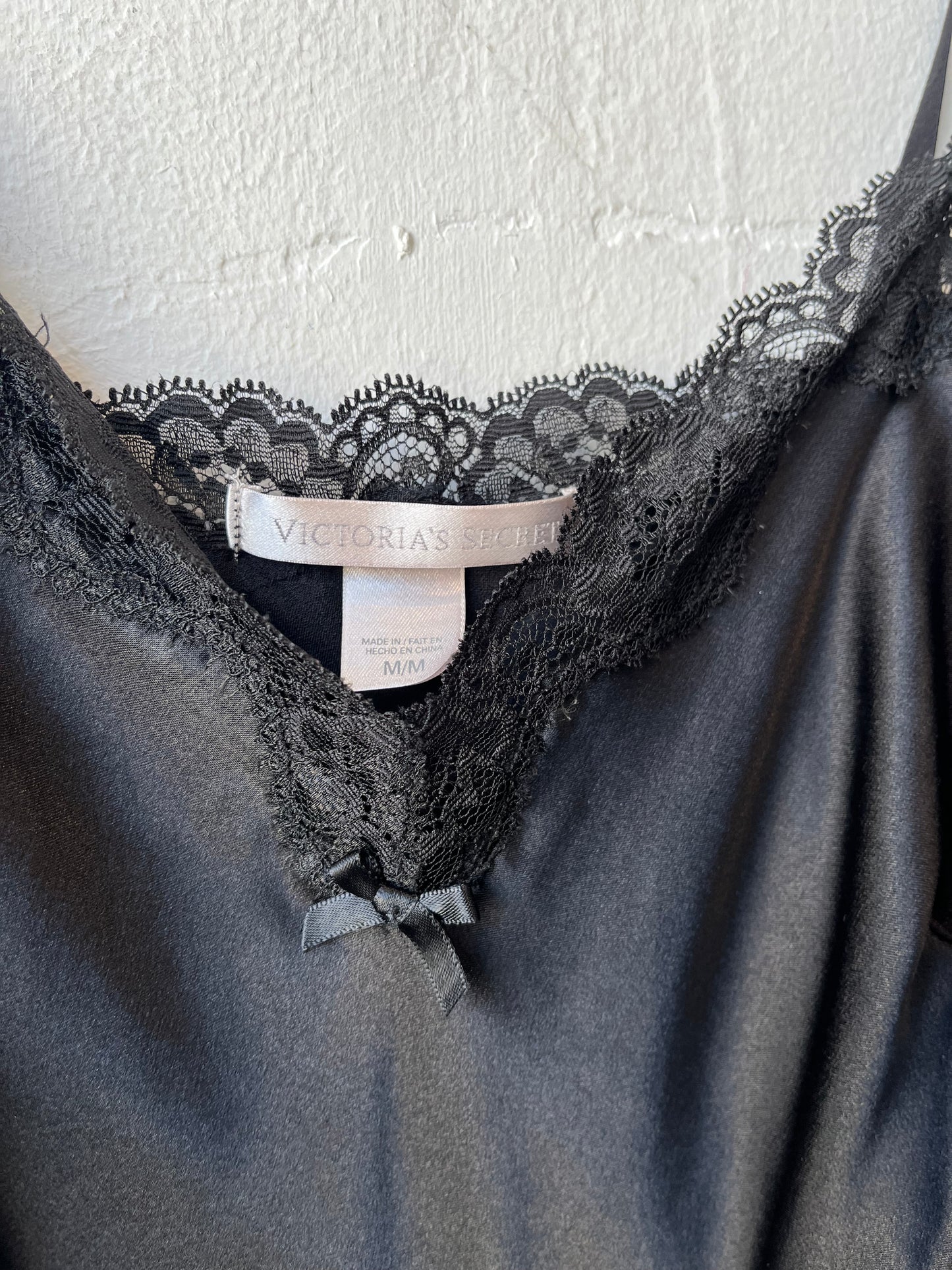 Y2K Black Lace Slip Dress