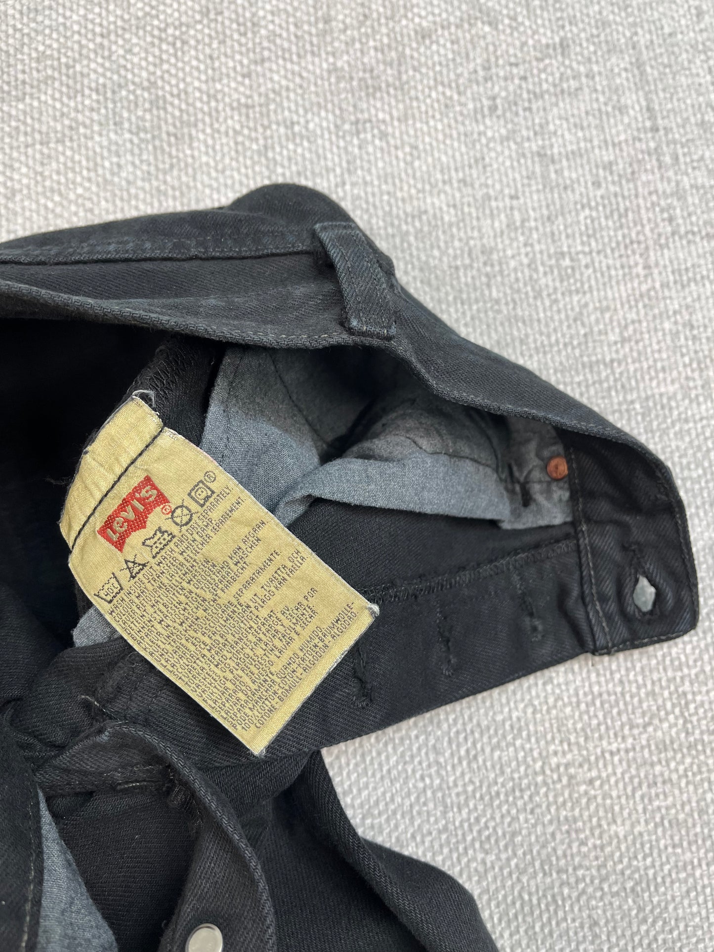 90's Levi's 501 Black Jeans 28"