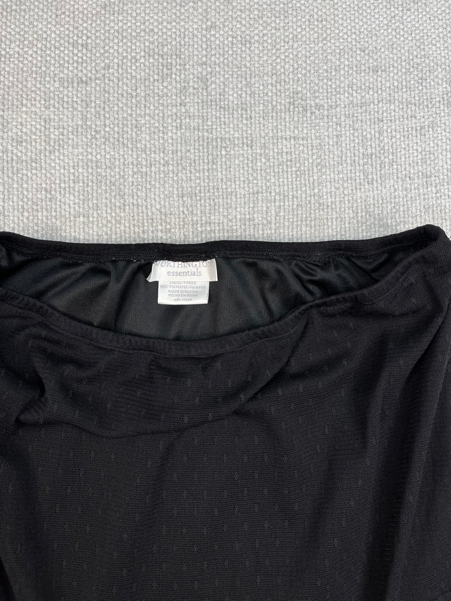 90's Black Tiered Skirt 26-32"