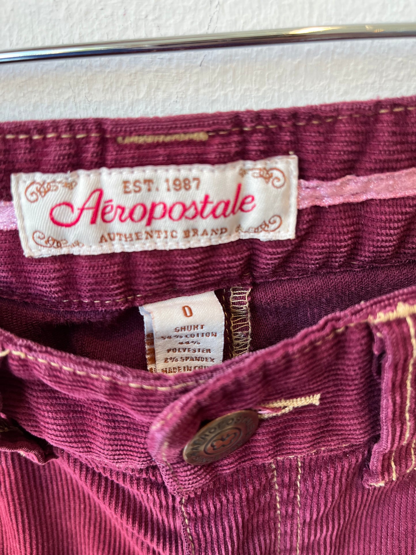Y2K Low Rise Corduroy Flare Pants 27"