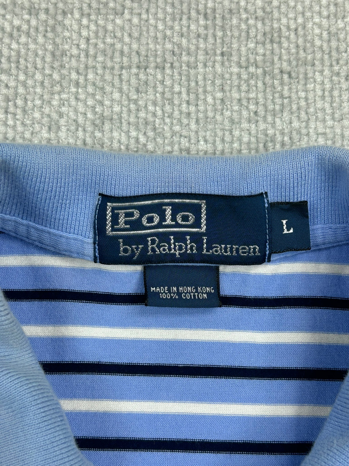 Y2K Striped Polo Shirt