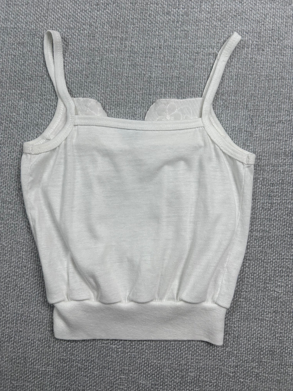 90's White Cotton Camisole