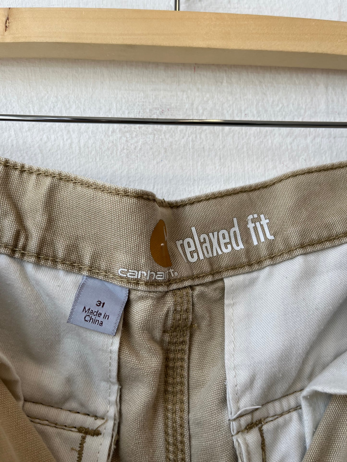 Y2K Tan Carhartt Shorts 31"