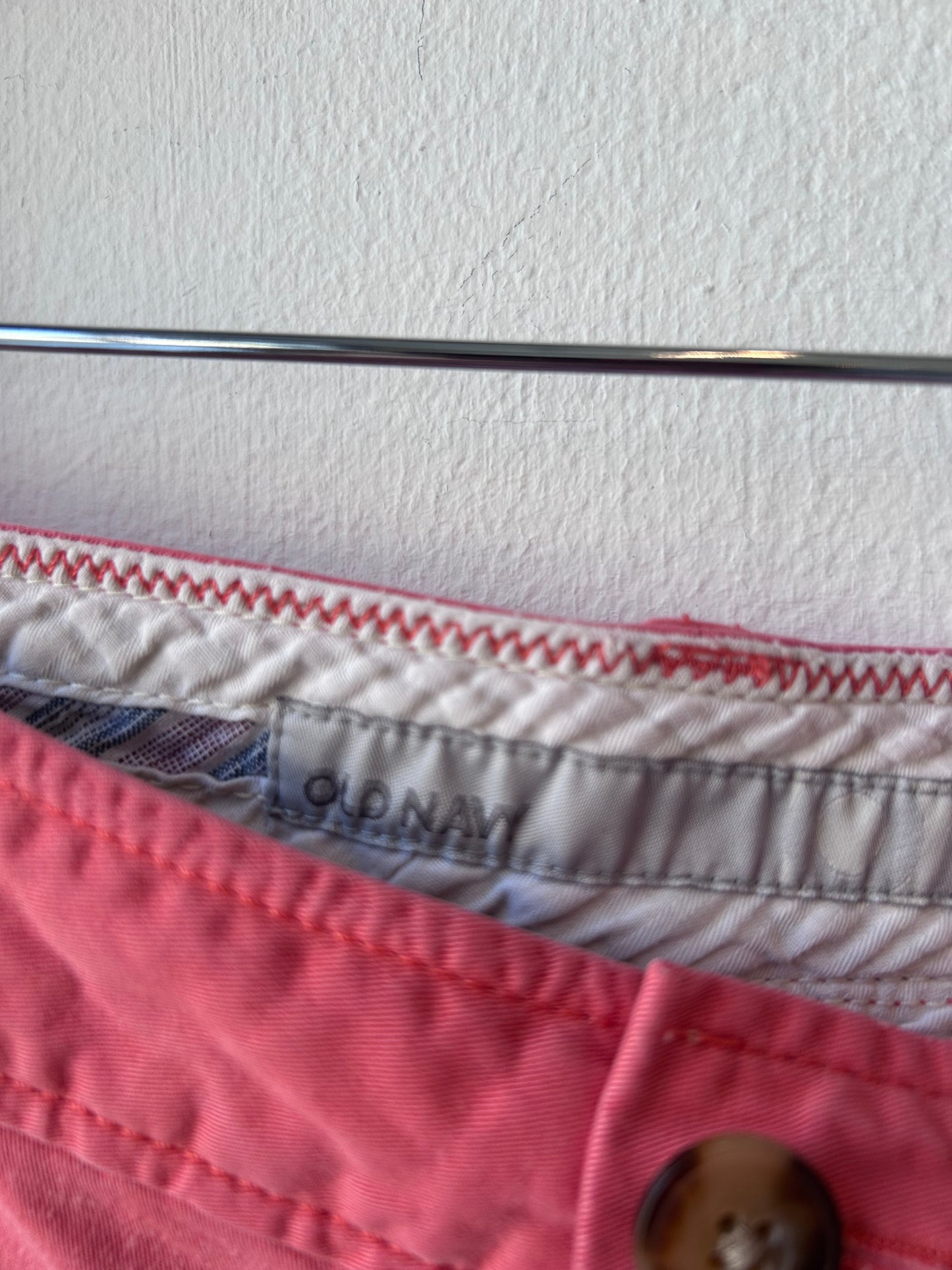 Y2K Salmon Low Rise Shorts 30”