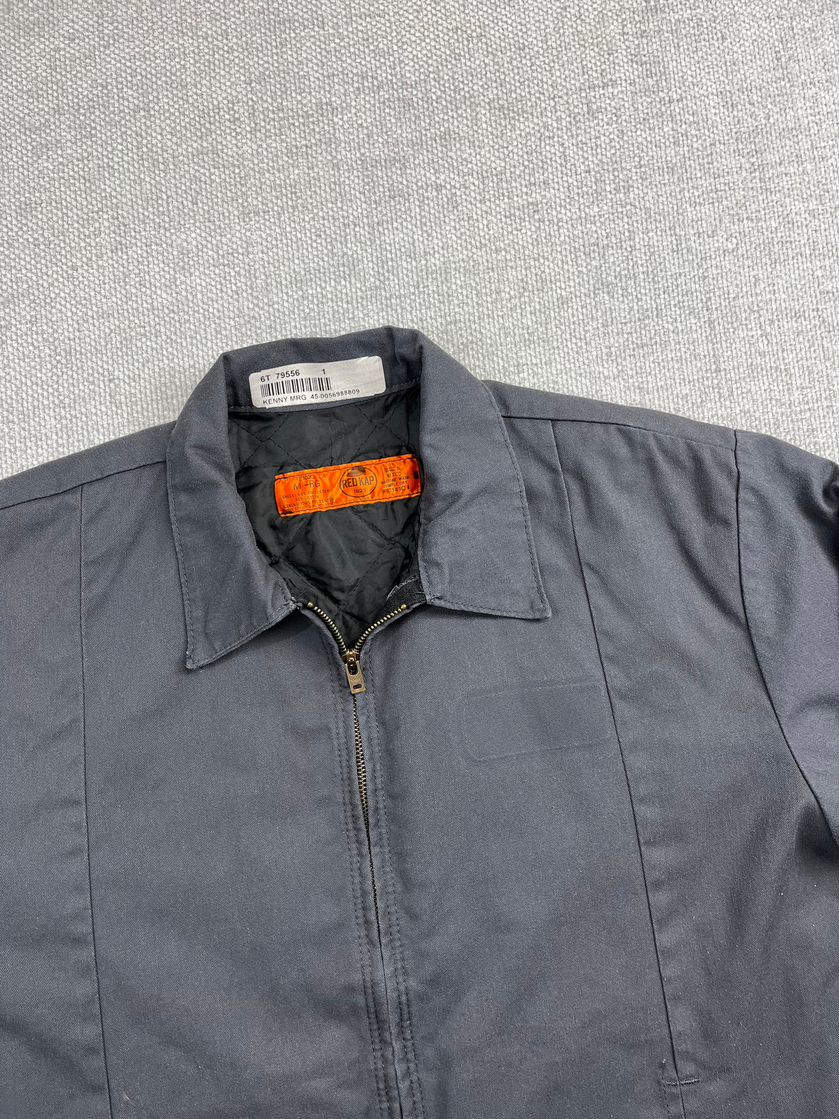 Y2K Gray Red Kap Work Jacket