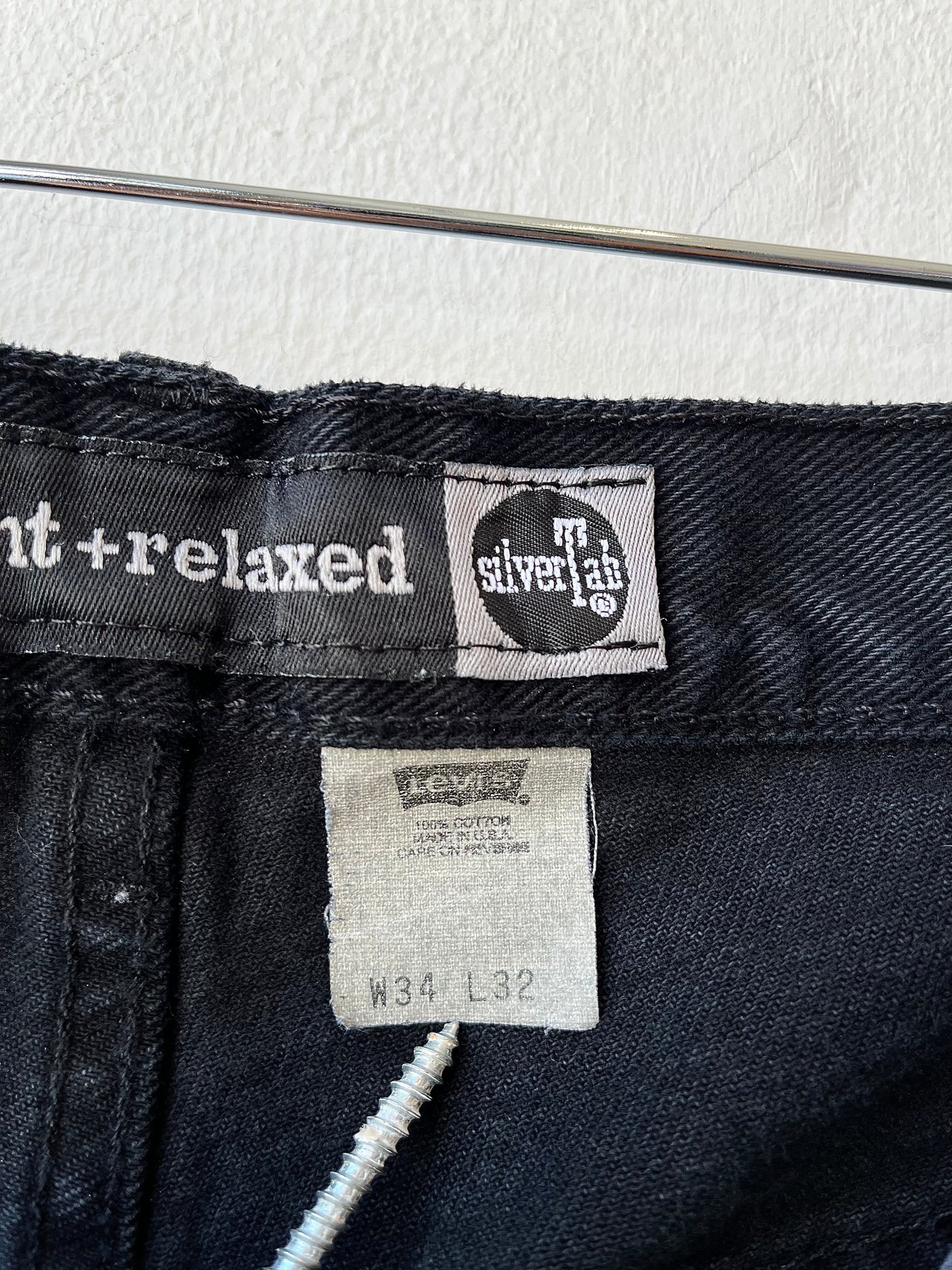 90's Levi's Silver Tab Black Jeans 34"