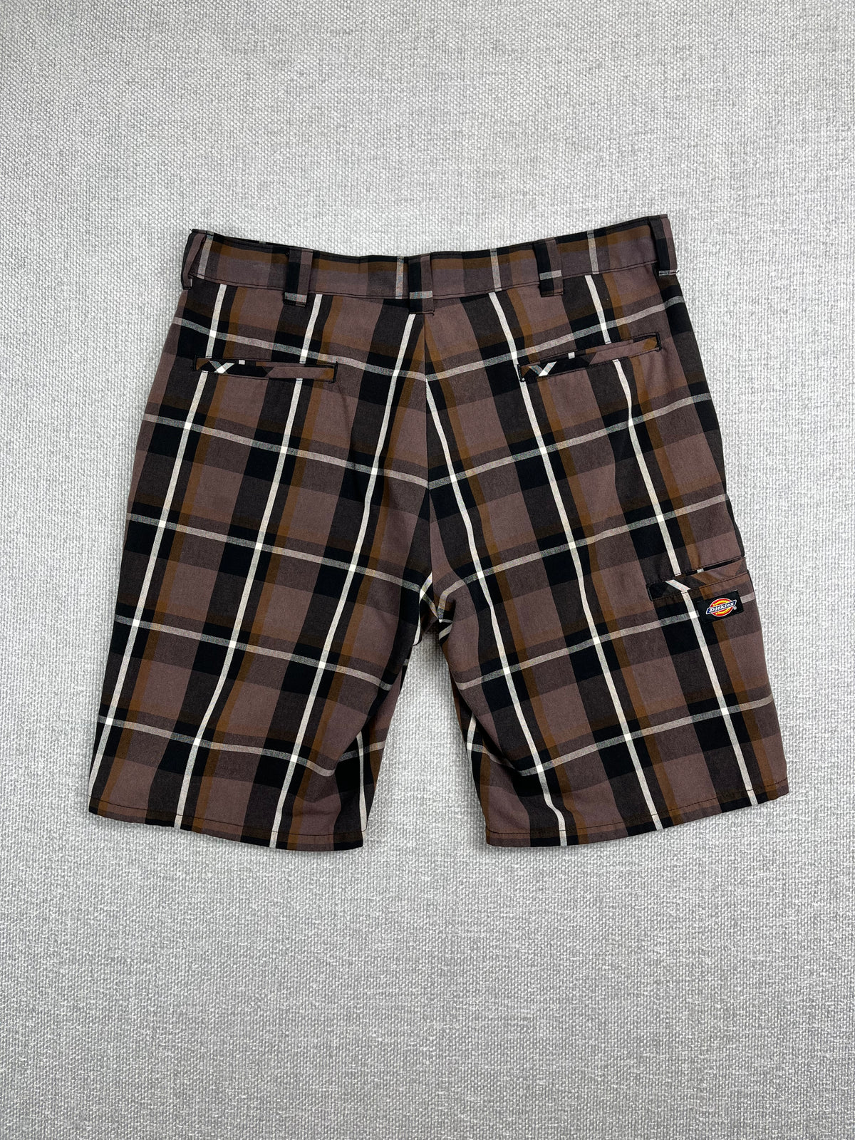 Y2K Plaid Dickies Work Shorts 36"