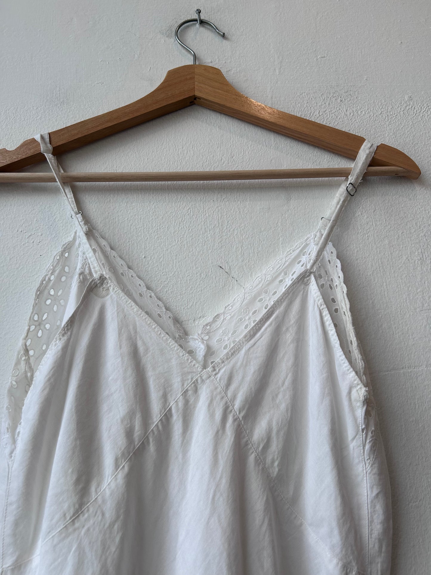 50's Cotton Lace Slip Dress