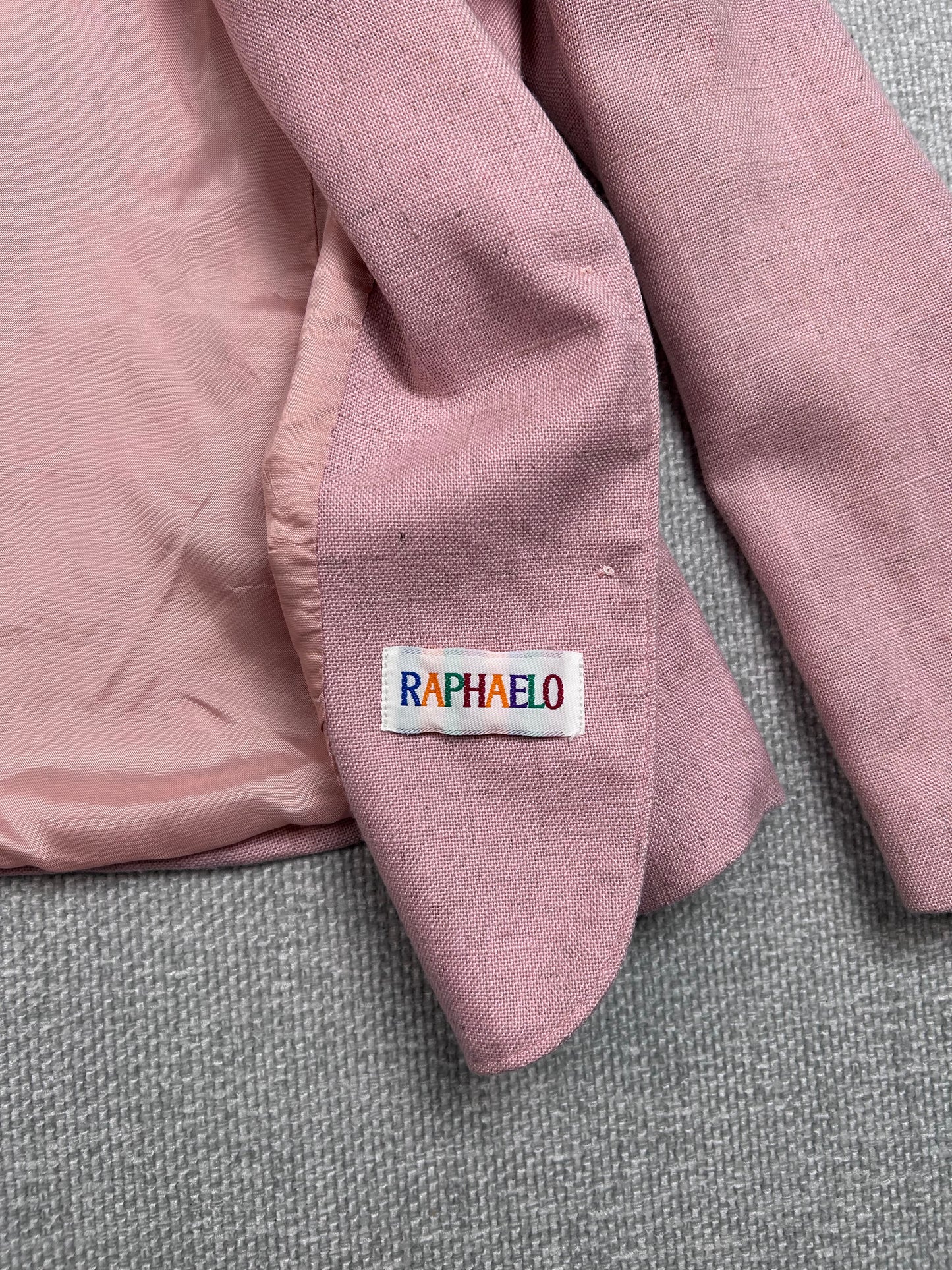90's Pink Linen Blazer