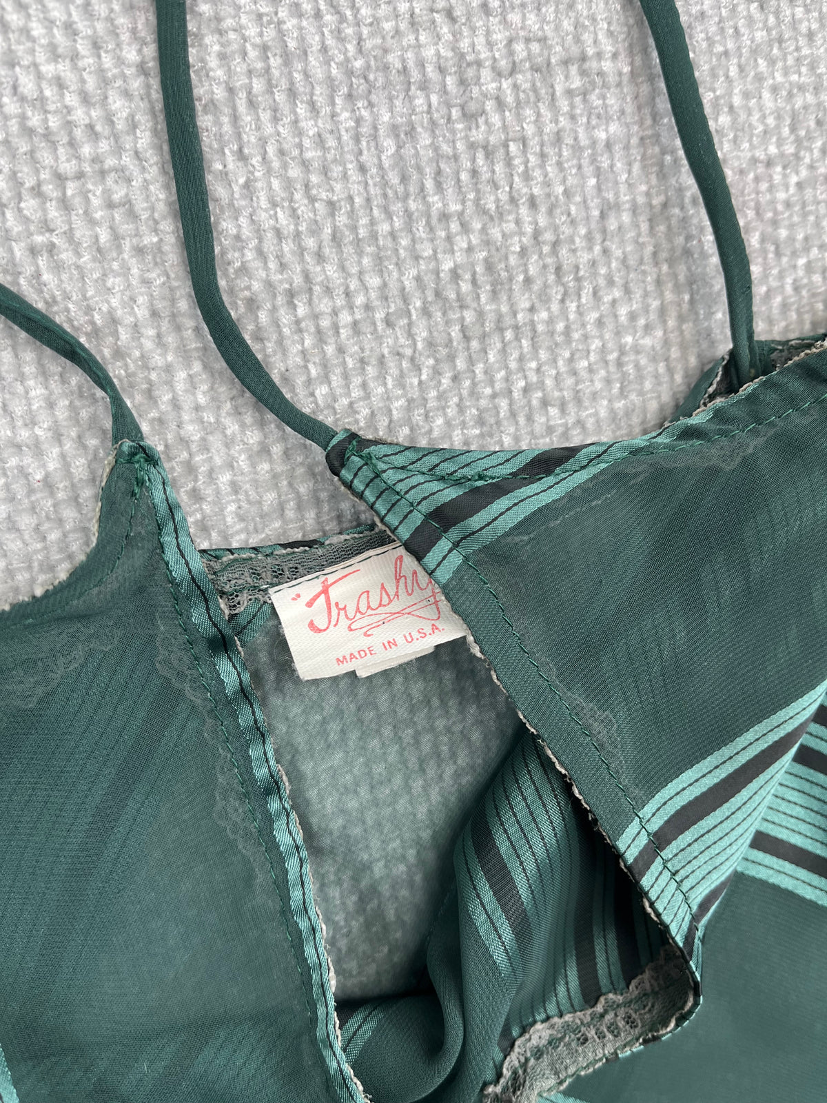 90's Sheer Striped Dress