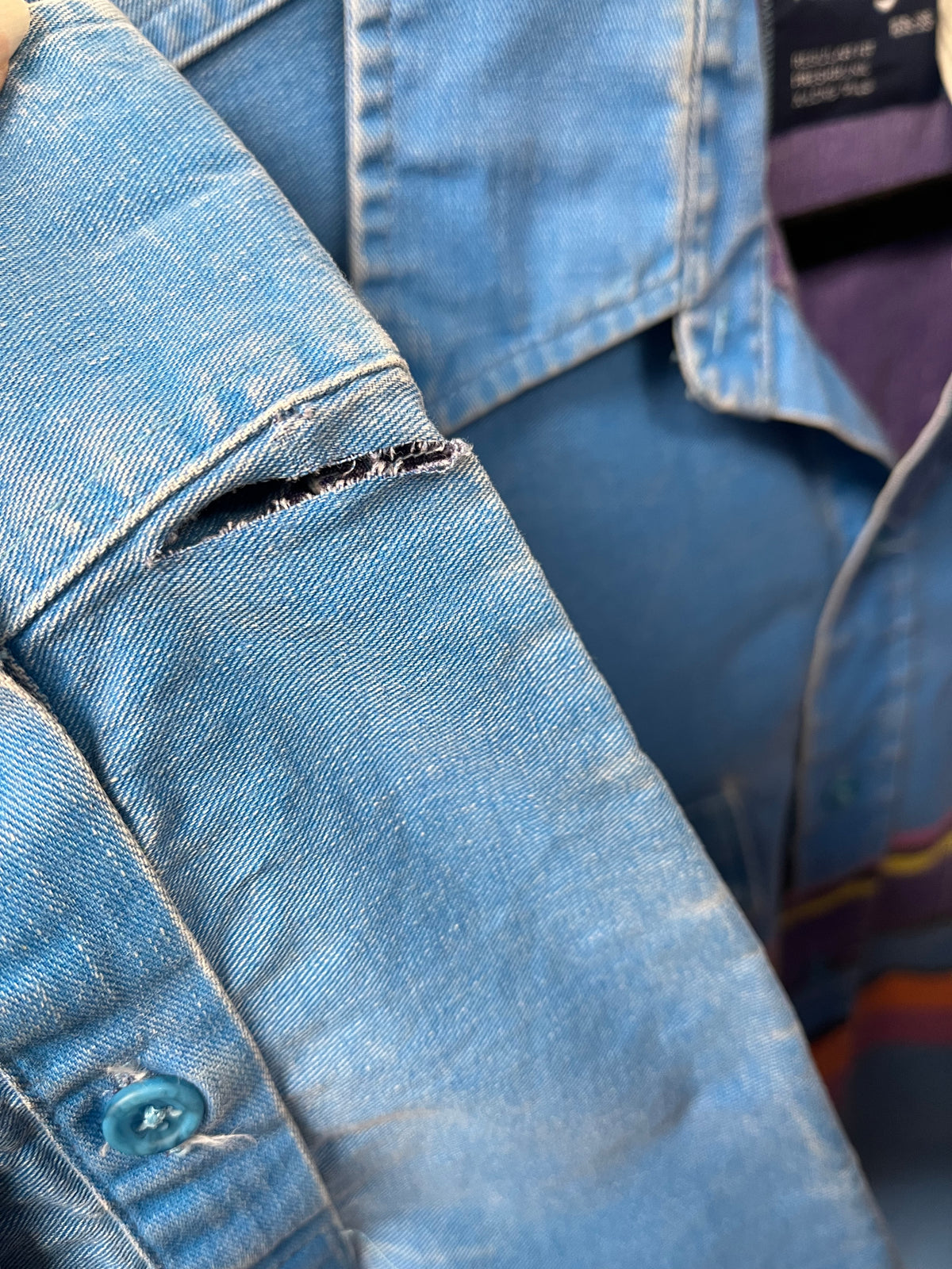 90's Wrangler BrushPopper Striped Shirt