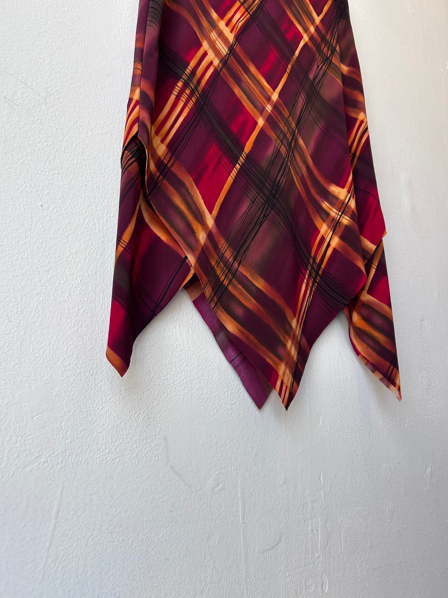 90’s Rough Plaid Skirt