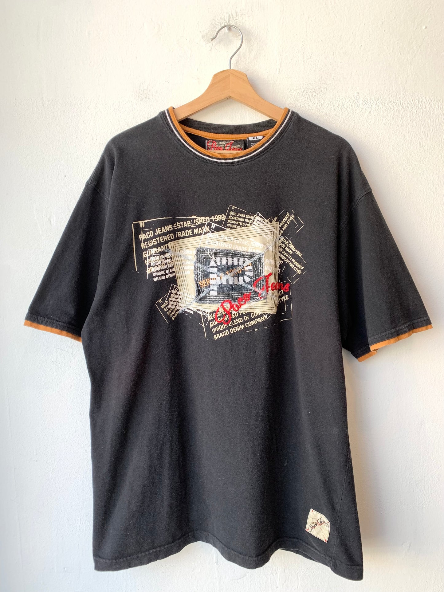 Y2K Paco Jeans Embroidered T-Shirt