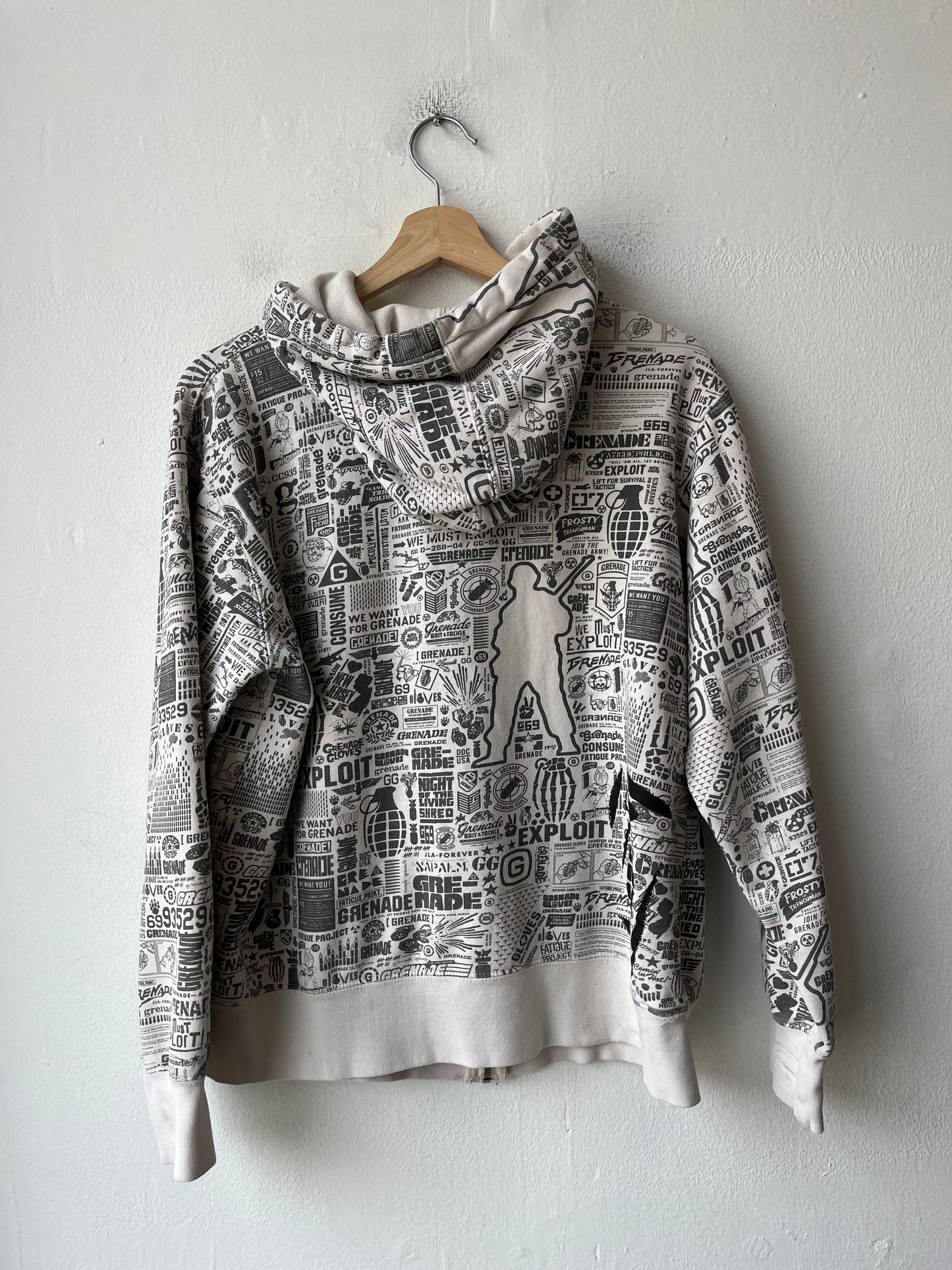 Y2K Grenade Zip Up Hoodie
