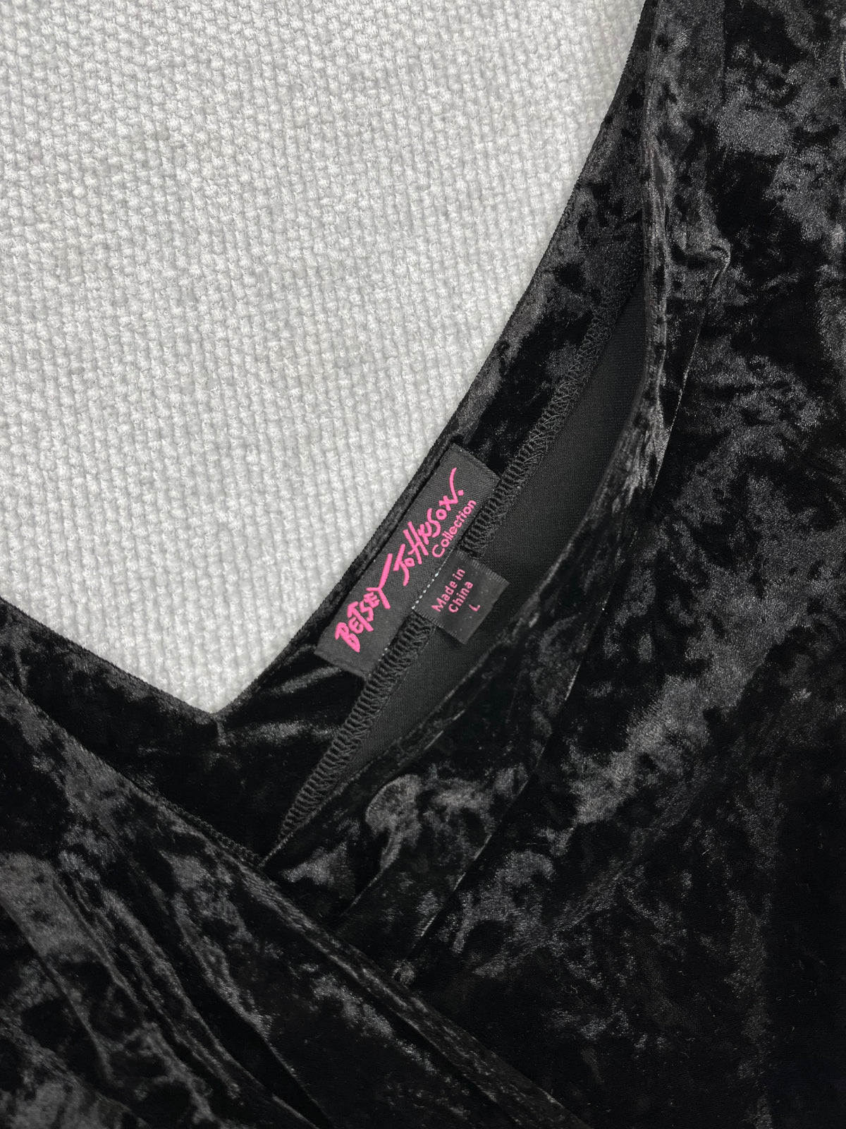 Y2K Betsey Johnson Velour Dress