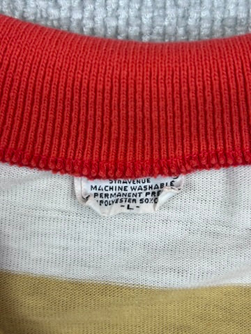 70's Striped Polo Shirt