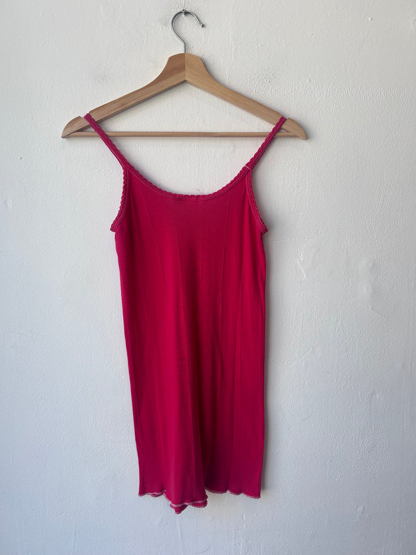 Y2K Red Contrast Tank