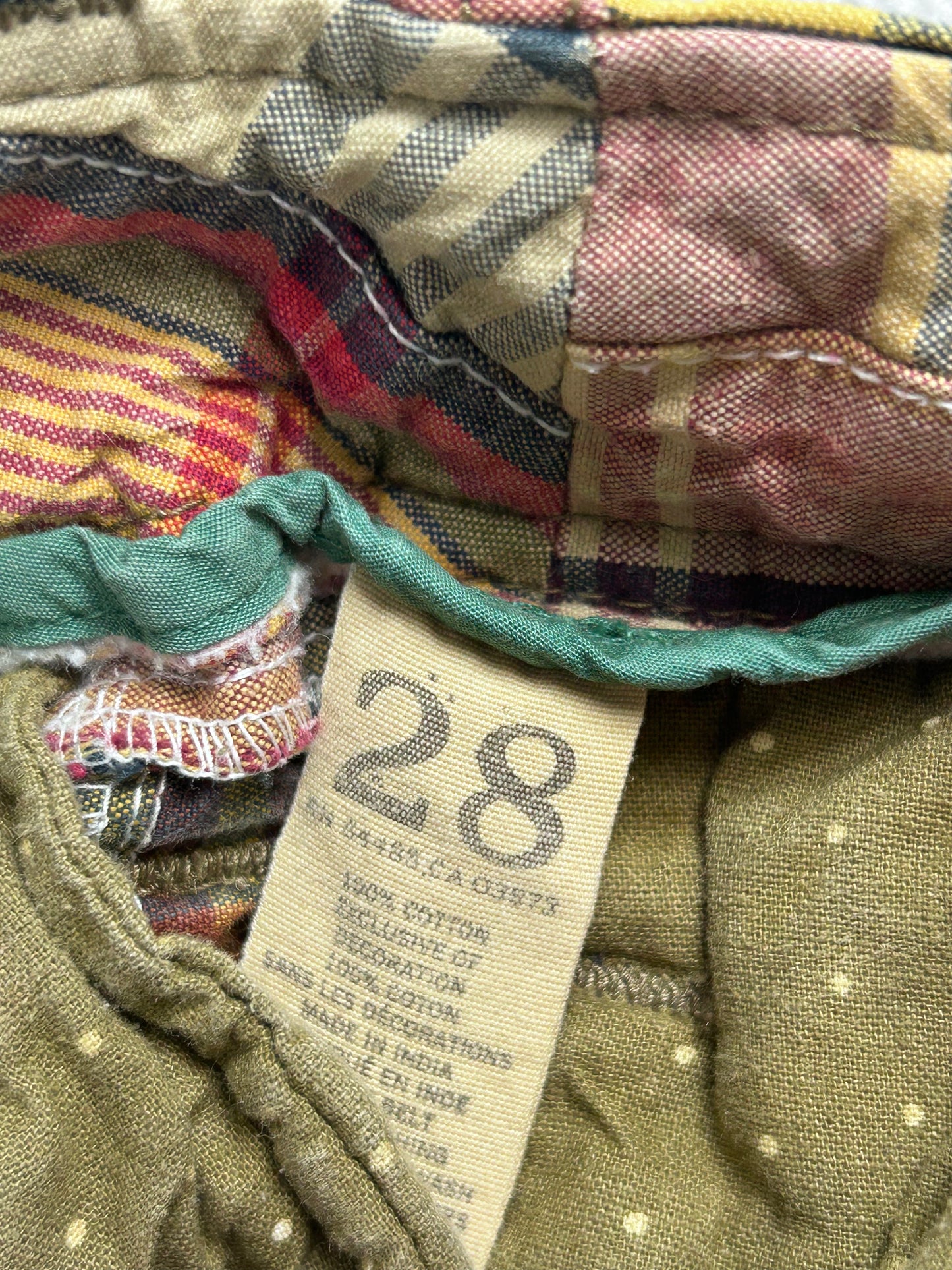 Y2K Patchwork Shorts 28"