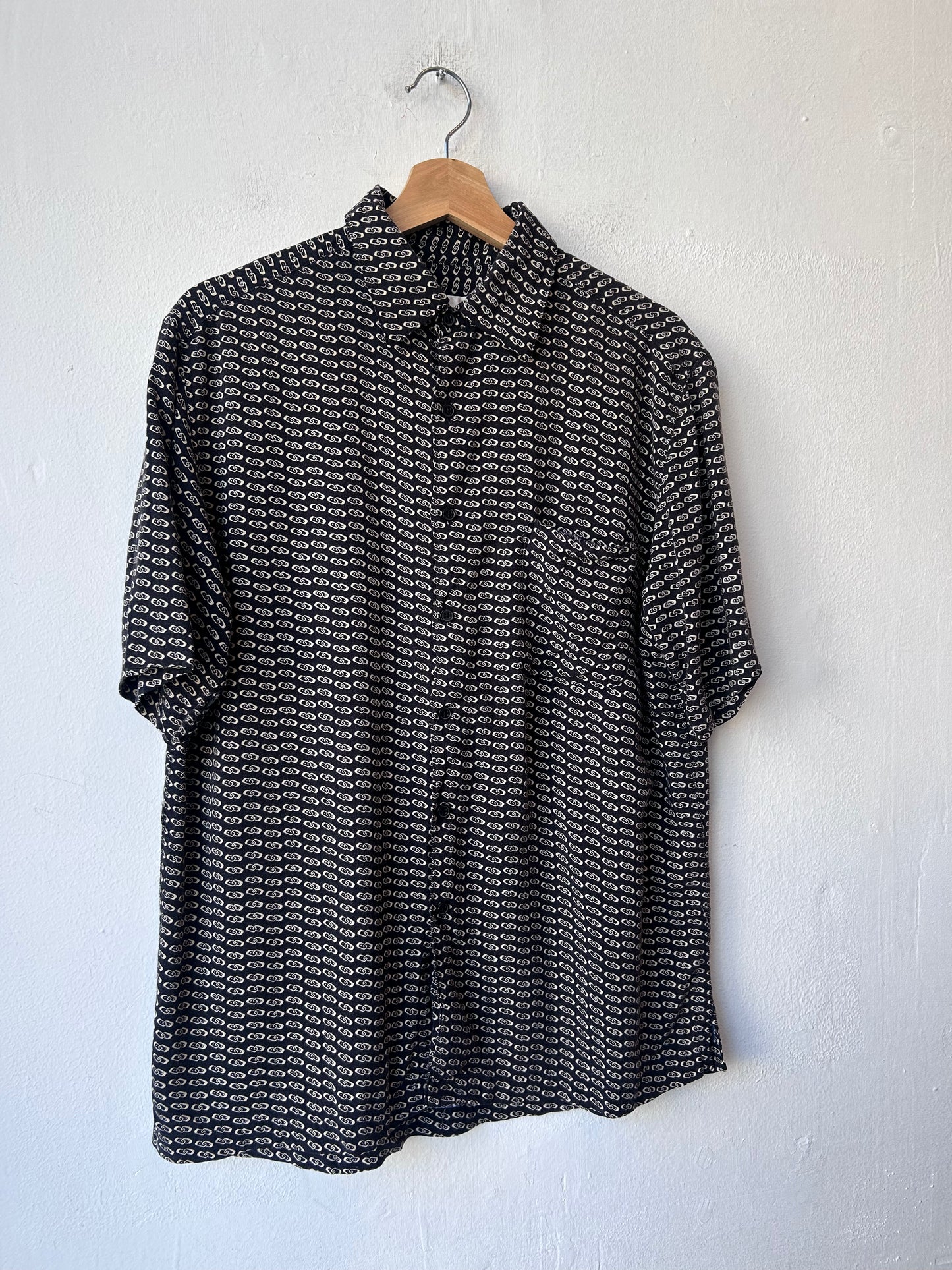 90's Perry Ellis Patterned Button Up Shirt