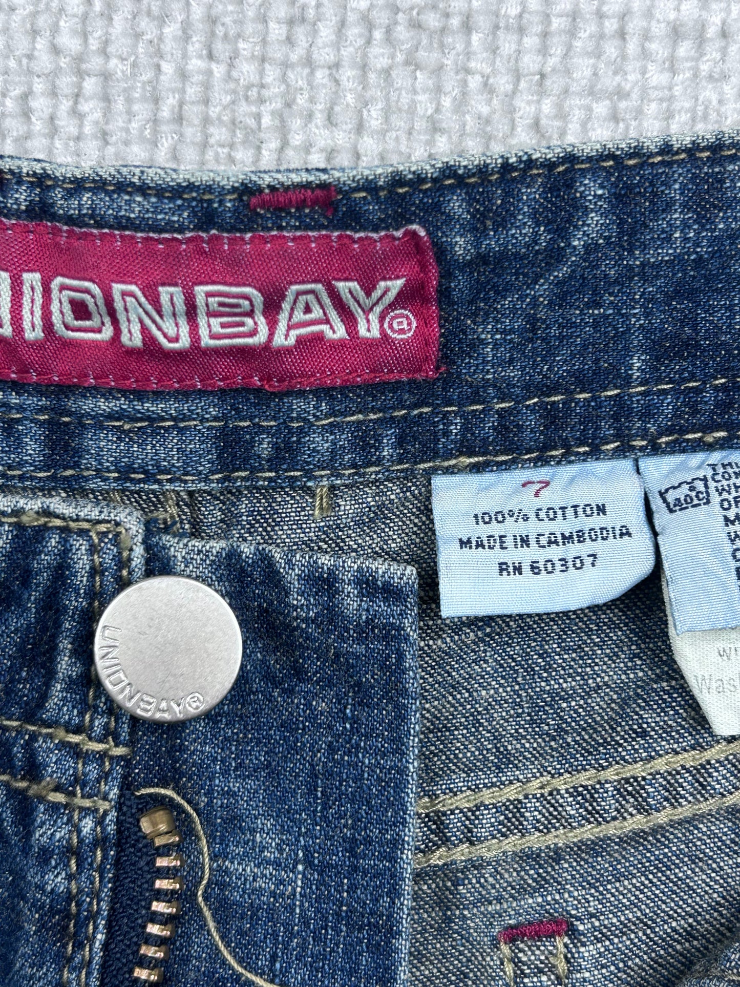 Y2K Denim Mini Shorts 29"