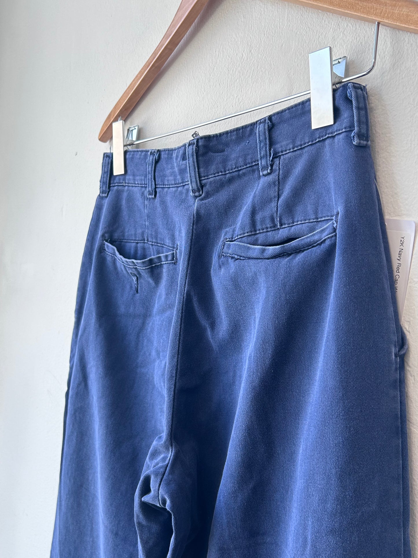 Y2K Navy Red Cap Work Pants 29"