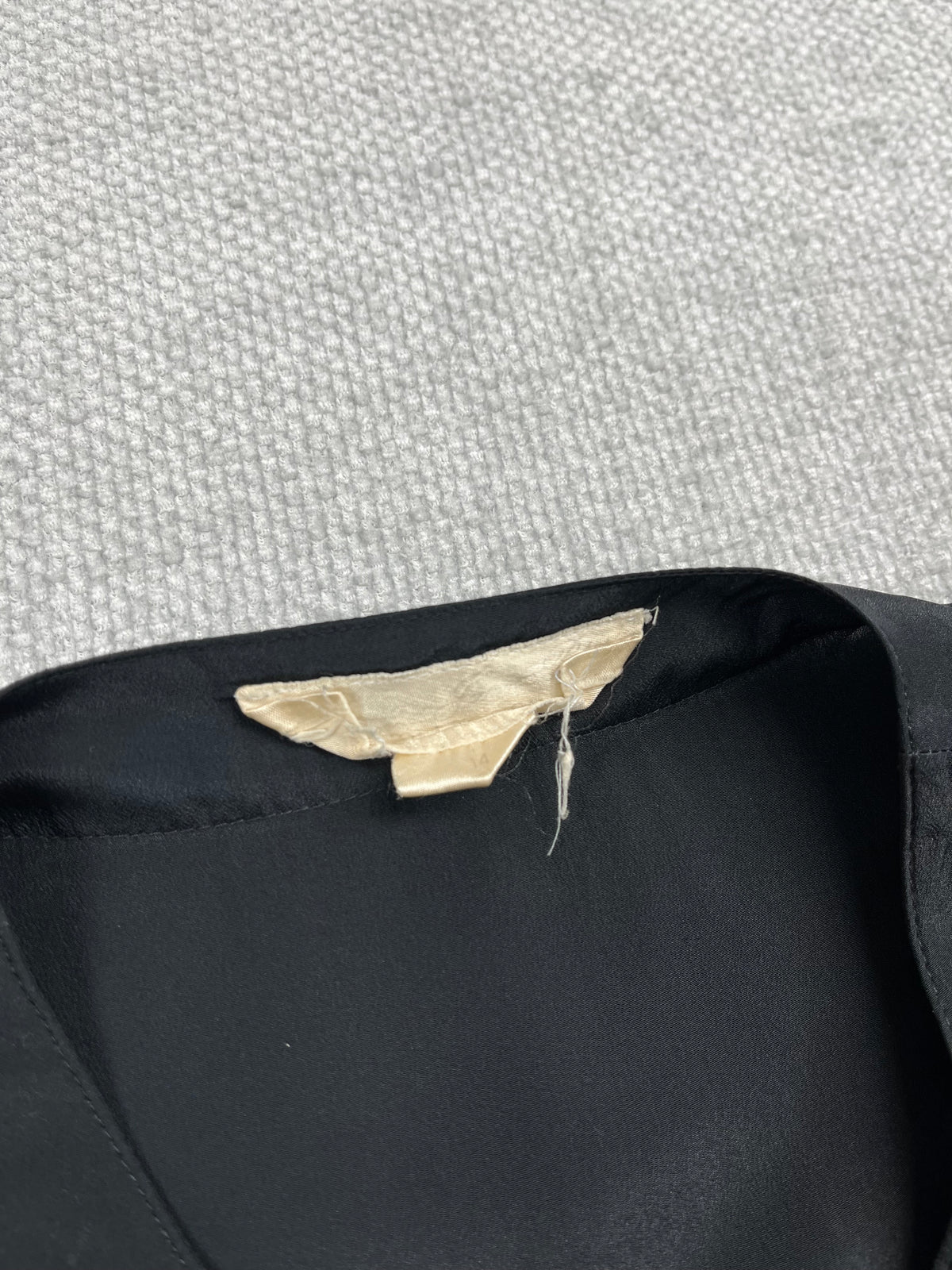 Y2K Black Silk Blouse