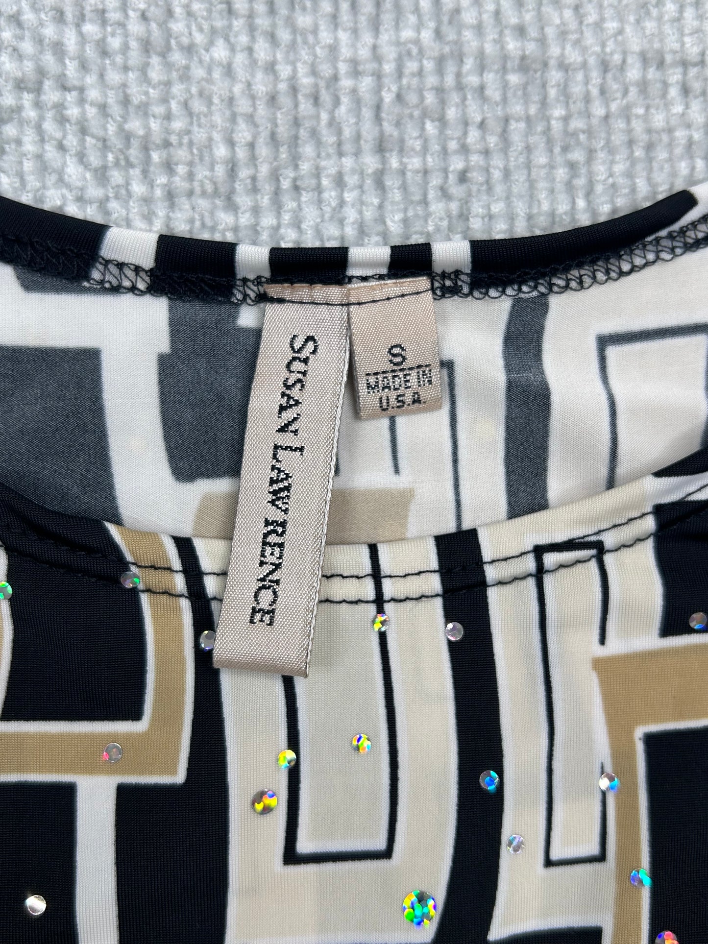 90's Abstract Sequin Top